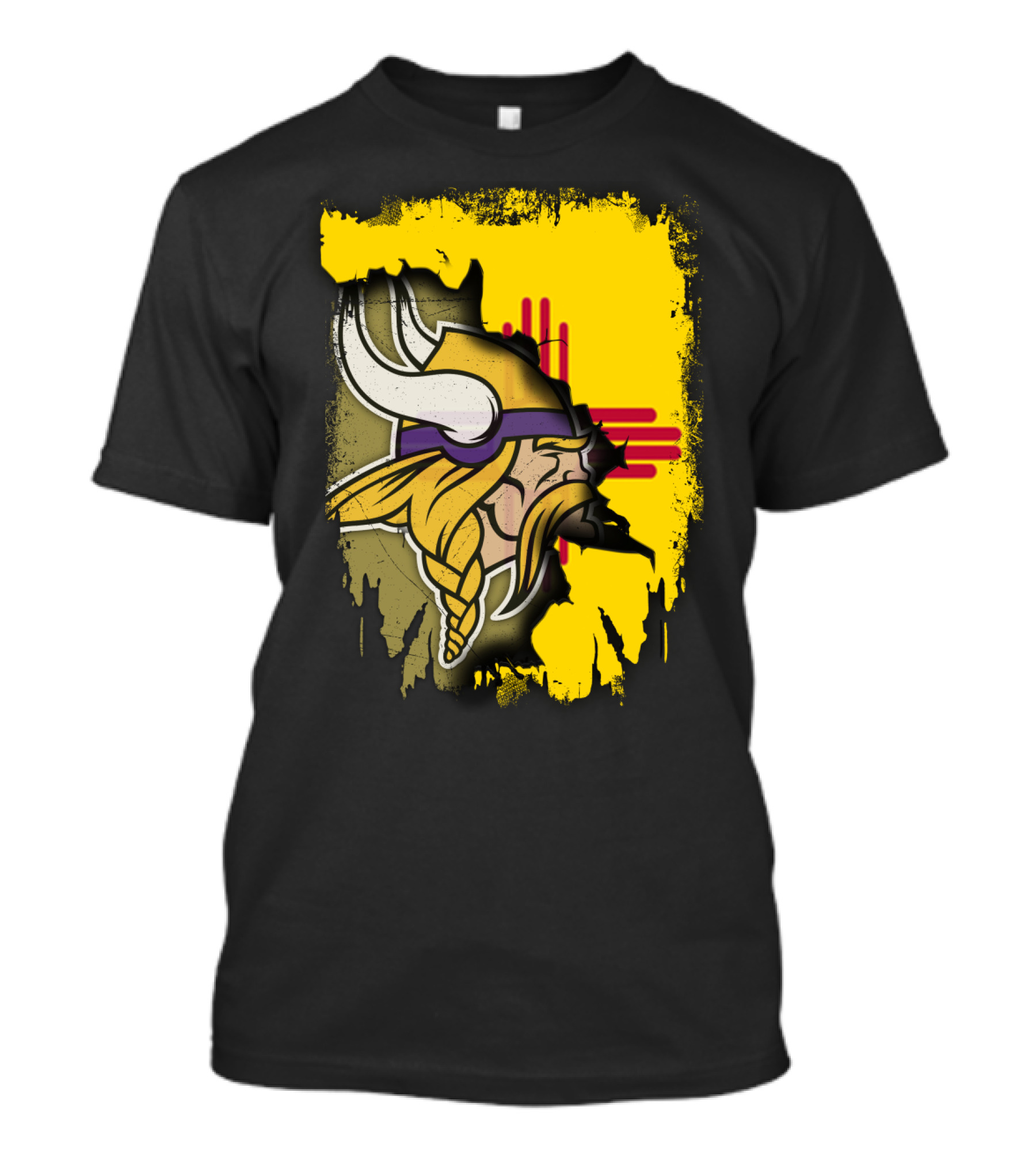 New Mexico With Vikings And Zia T-Shirt