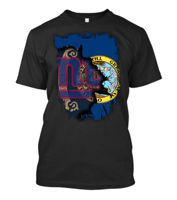 Together Idaho State Seal And New York Giants T-Shirt