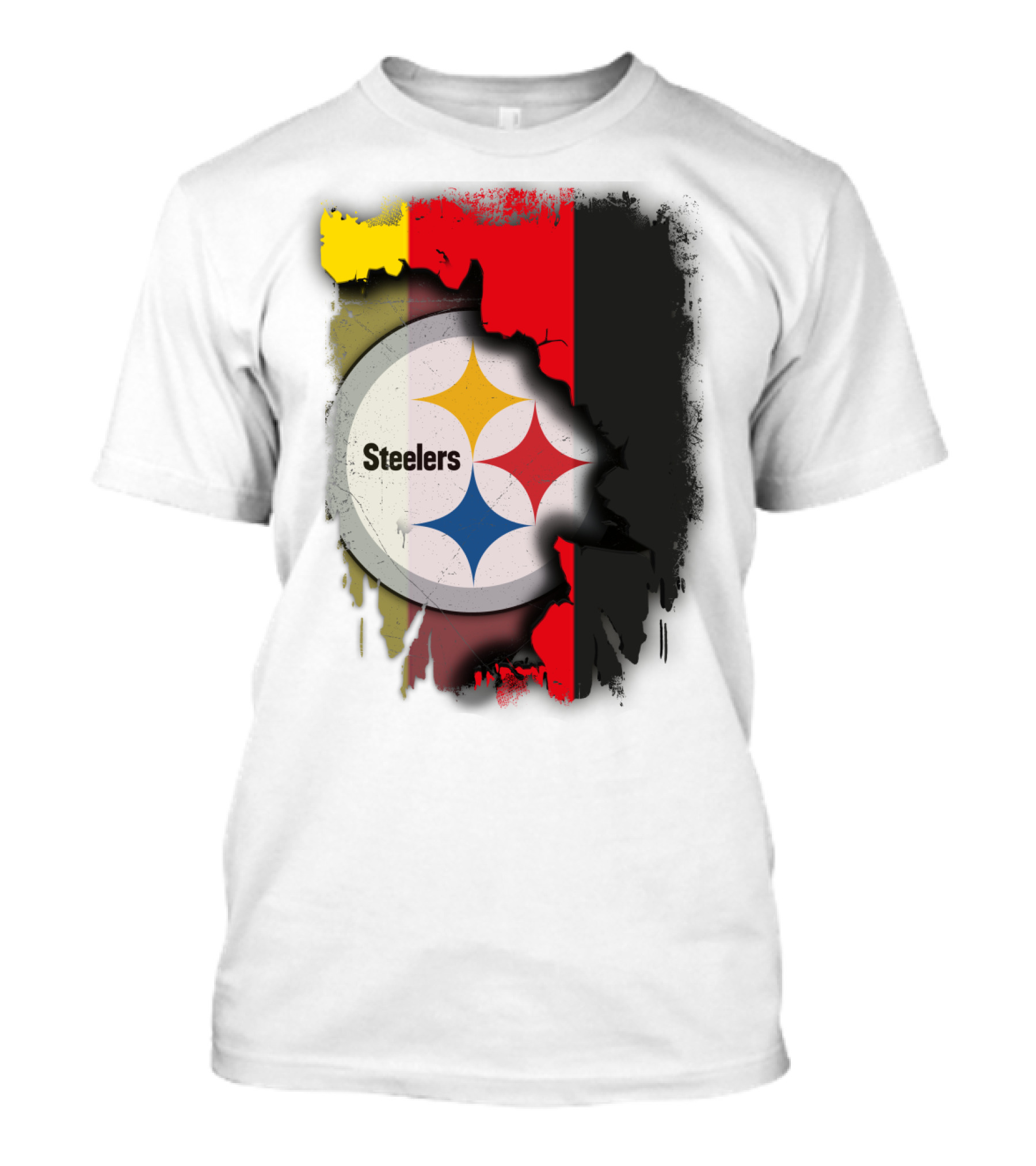 Germany Steelers Fusion With Flag And Logo Elements T-Shirt