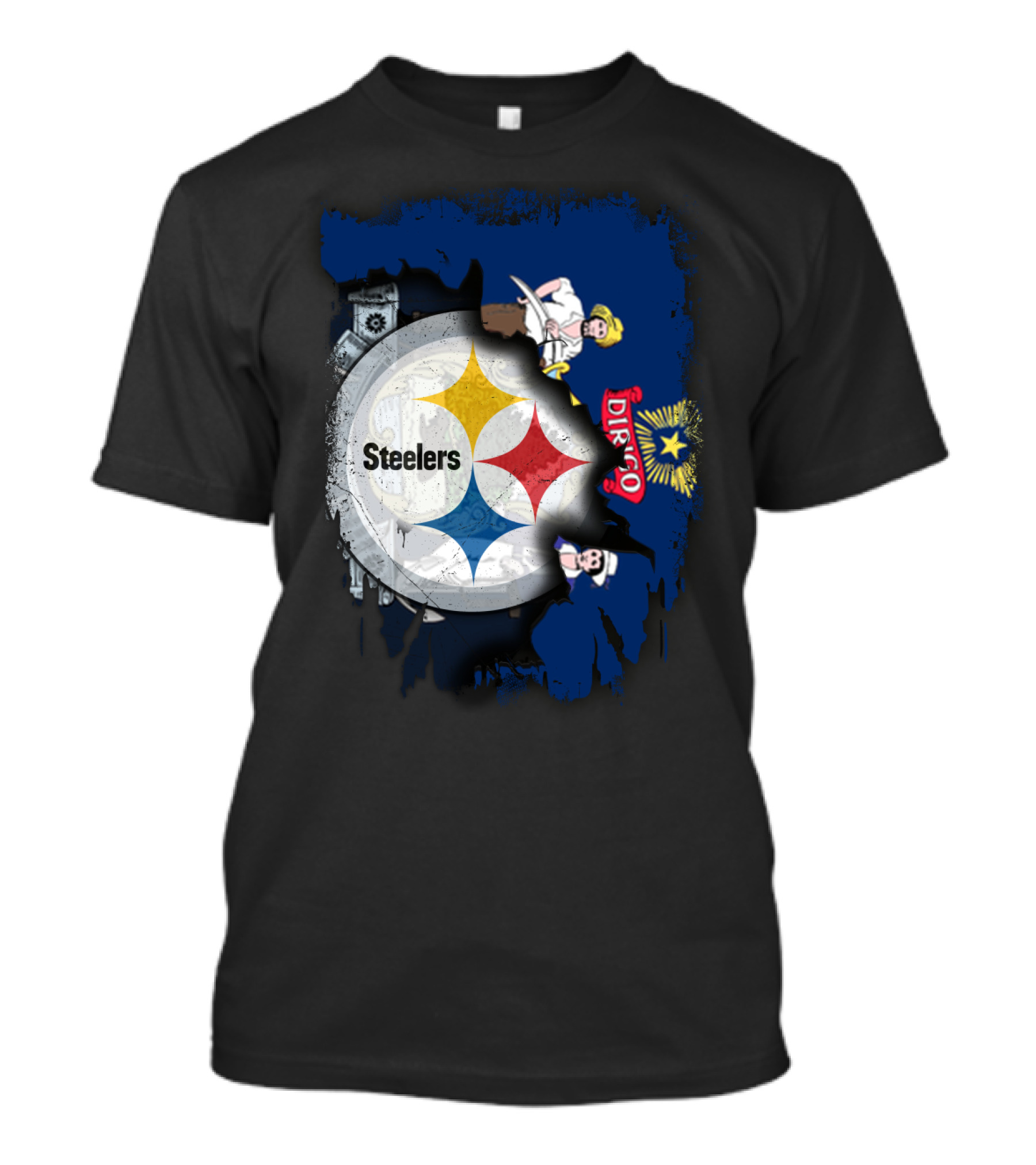 Steelers Maine Dirigo Logo Fusion T-Shirt