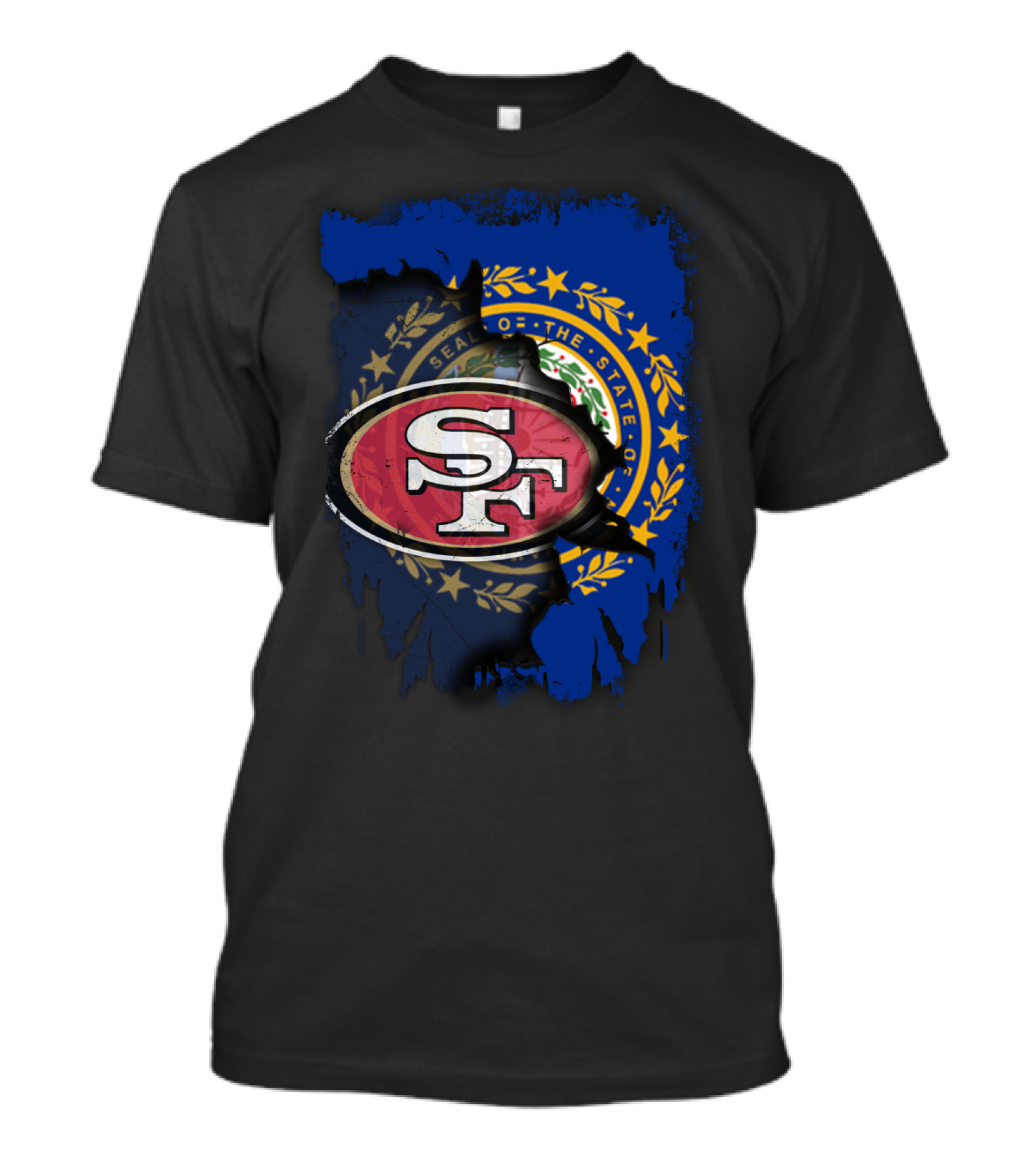 Together For New Hampshire With 49ers NFL Team Pride T-Shirt