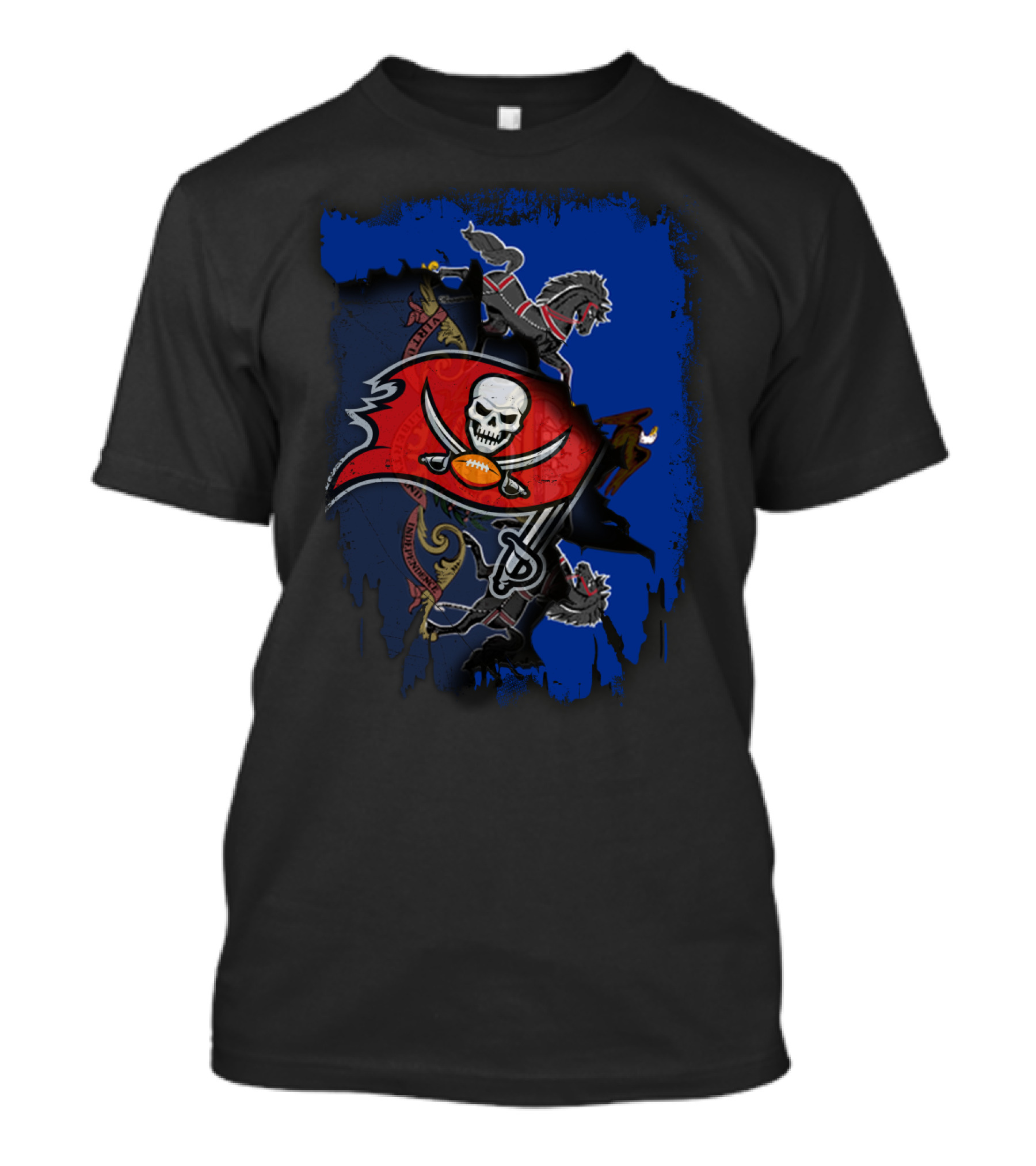 Pennsylvania Pride With Buccaneers Legacy And Heraldic Lions T-Shirt