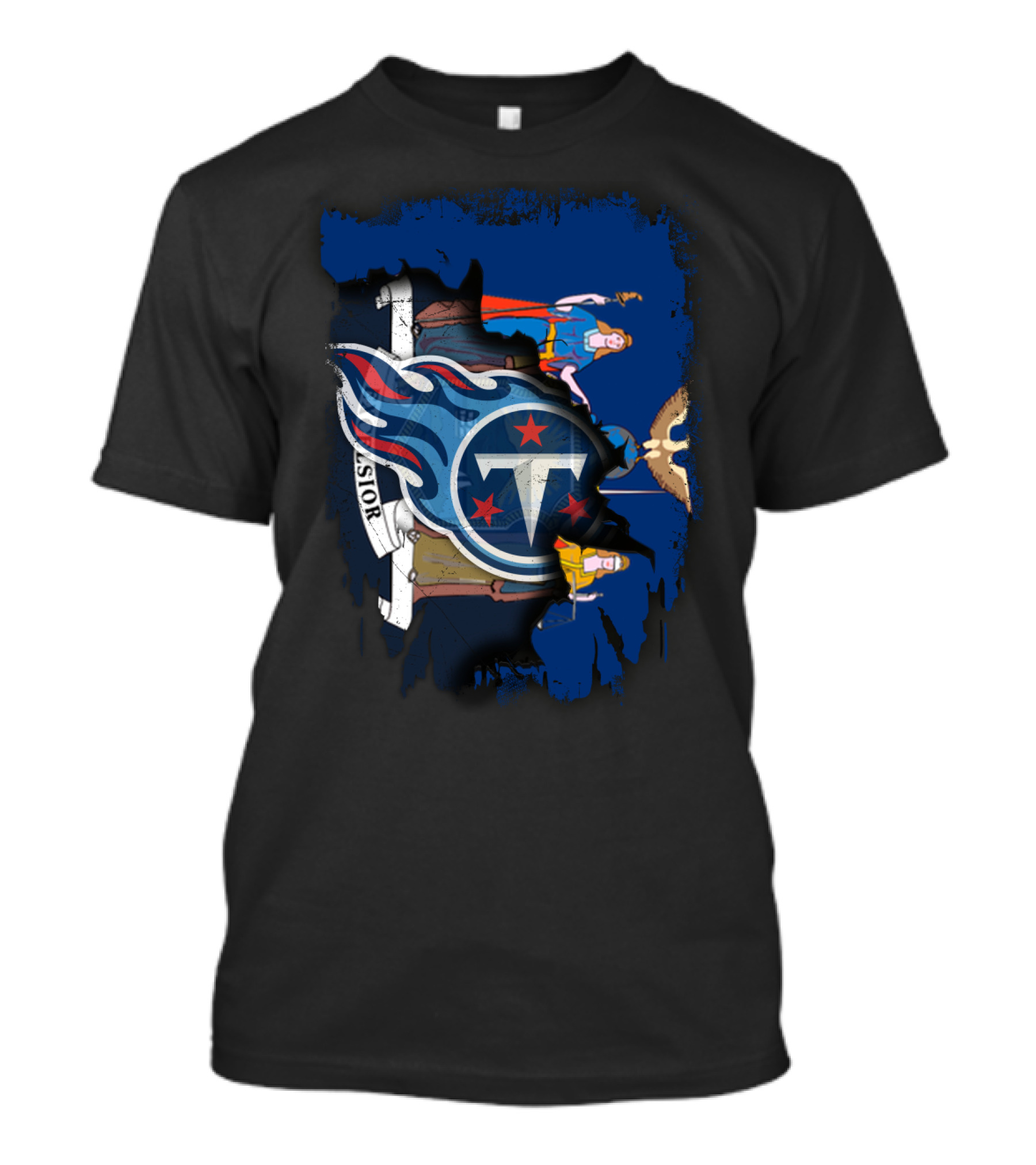 Excelsior Together New York Titans Flame Logo Crest T-Shirt
