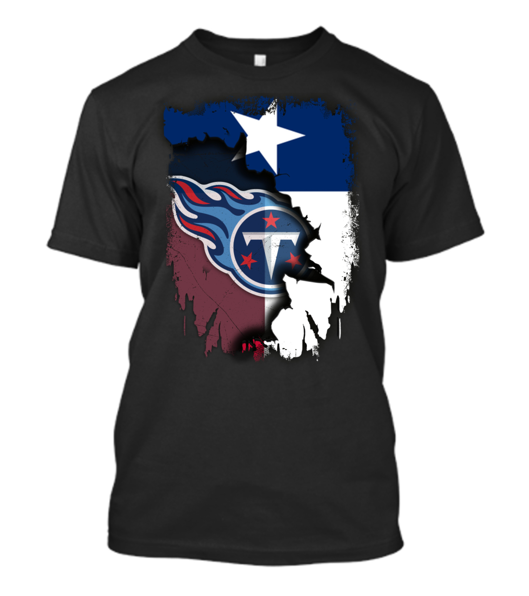 Together Titans Texas Flag Fusion T-Shirt
