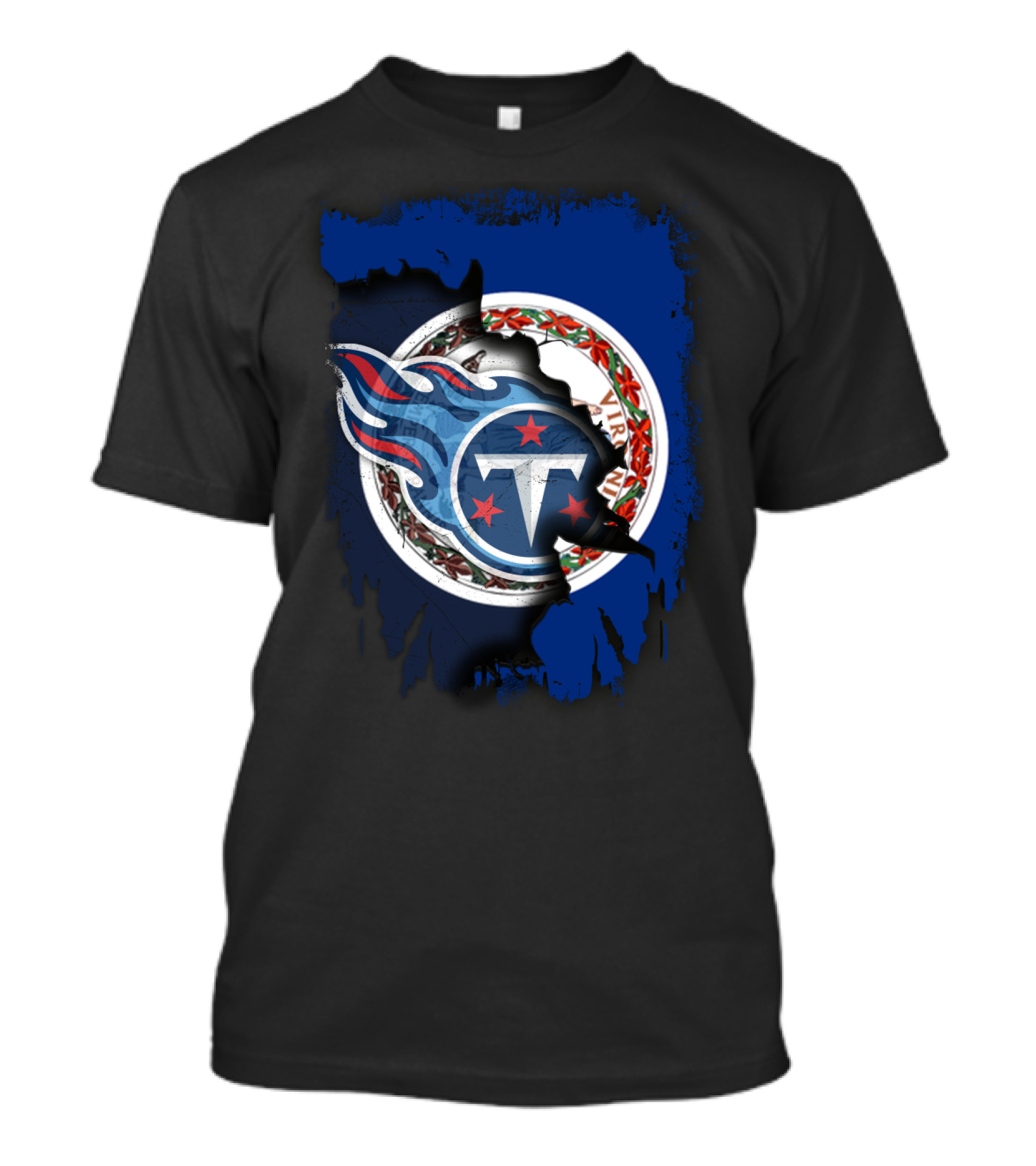 Tennessee Titans And Virginia Together United T-Shirt