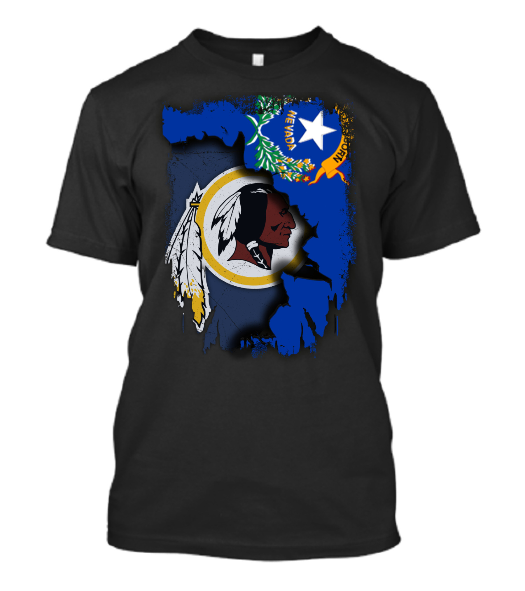 Nevada Pride With Washington Redskins T-Shirt