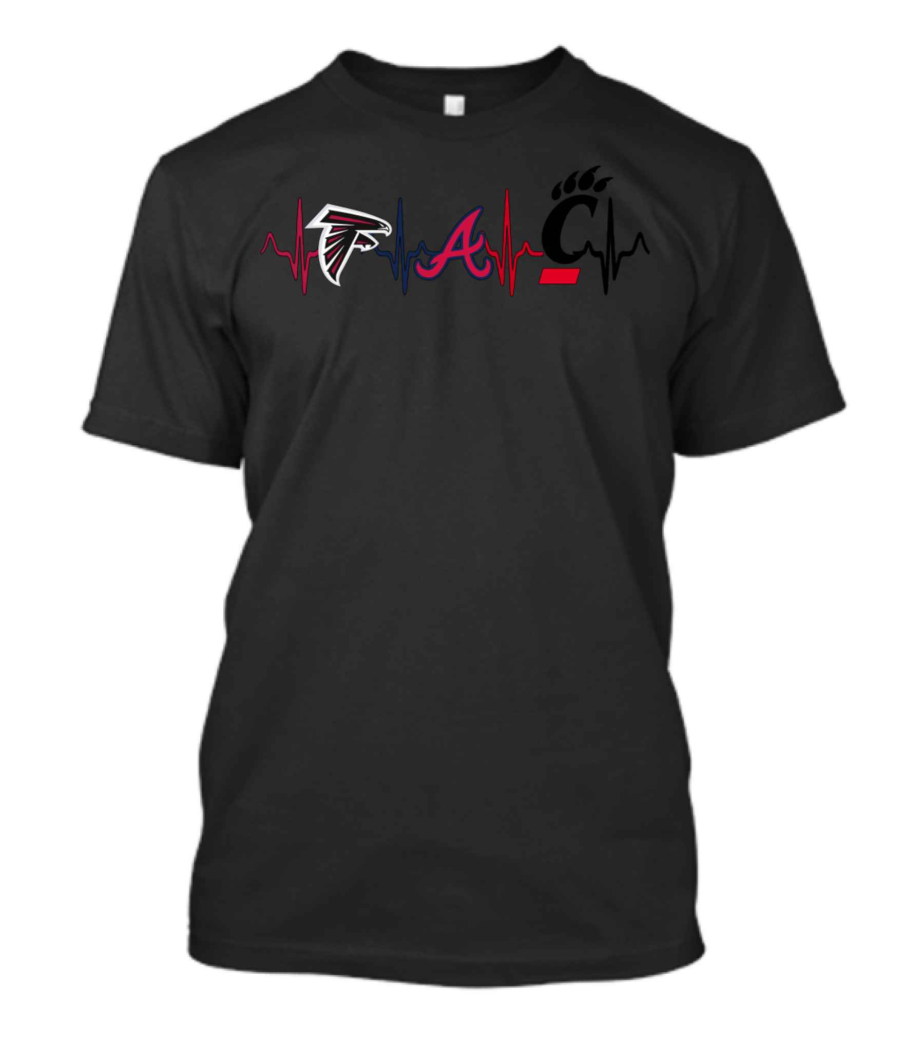 Love Atlanta Falcons Braves Cincinnati Bearcats T-Shirt