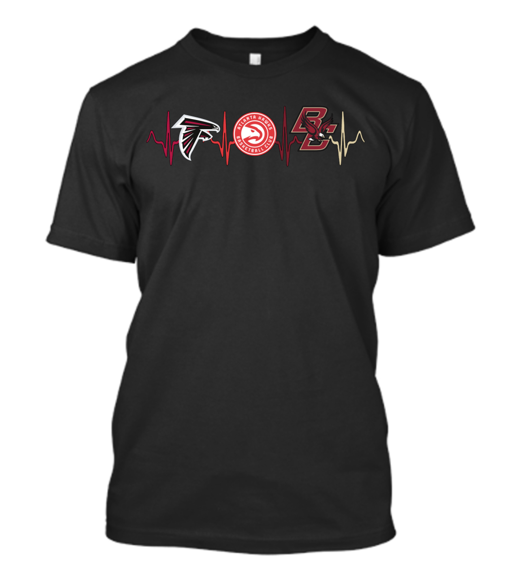Atlanta Falcons Hawks Boston College Bce Love T-Shirt