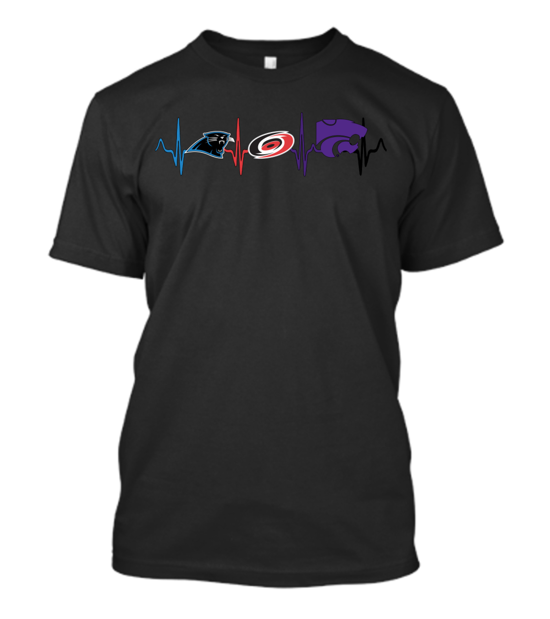 Panthers Hurricanes Ksw Heartbeat T-Shirt