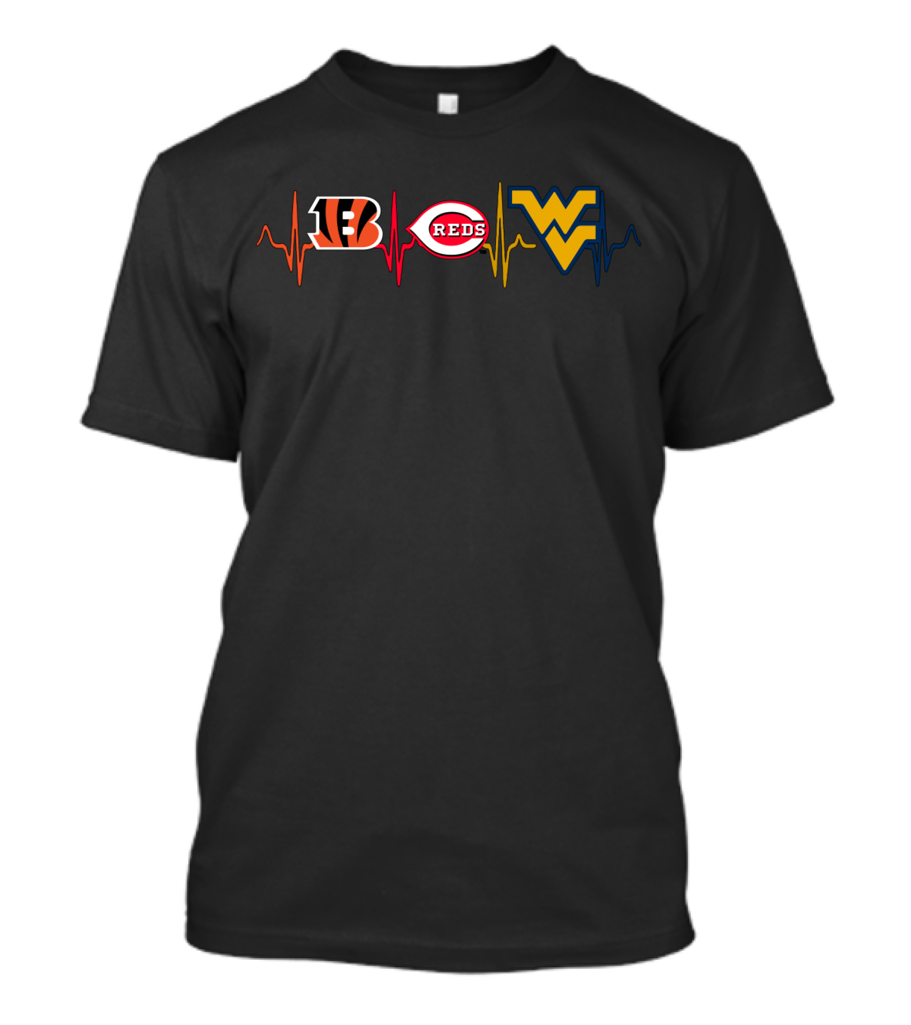 Bengals Reds Wvm Heartbeat T-Shirt