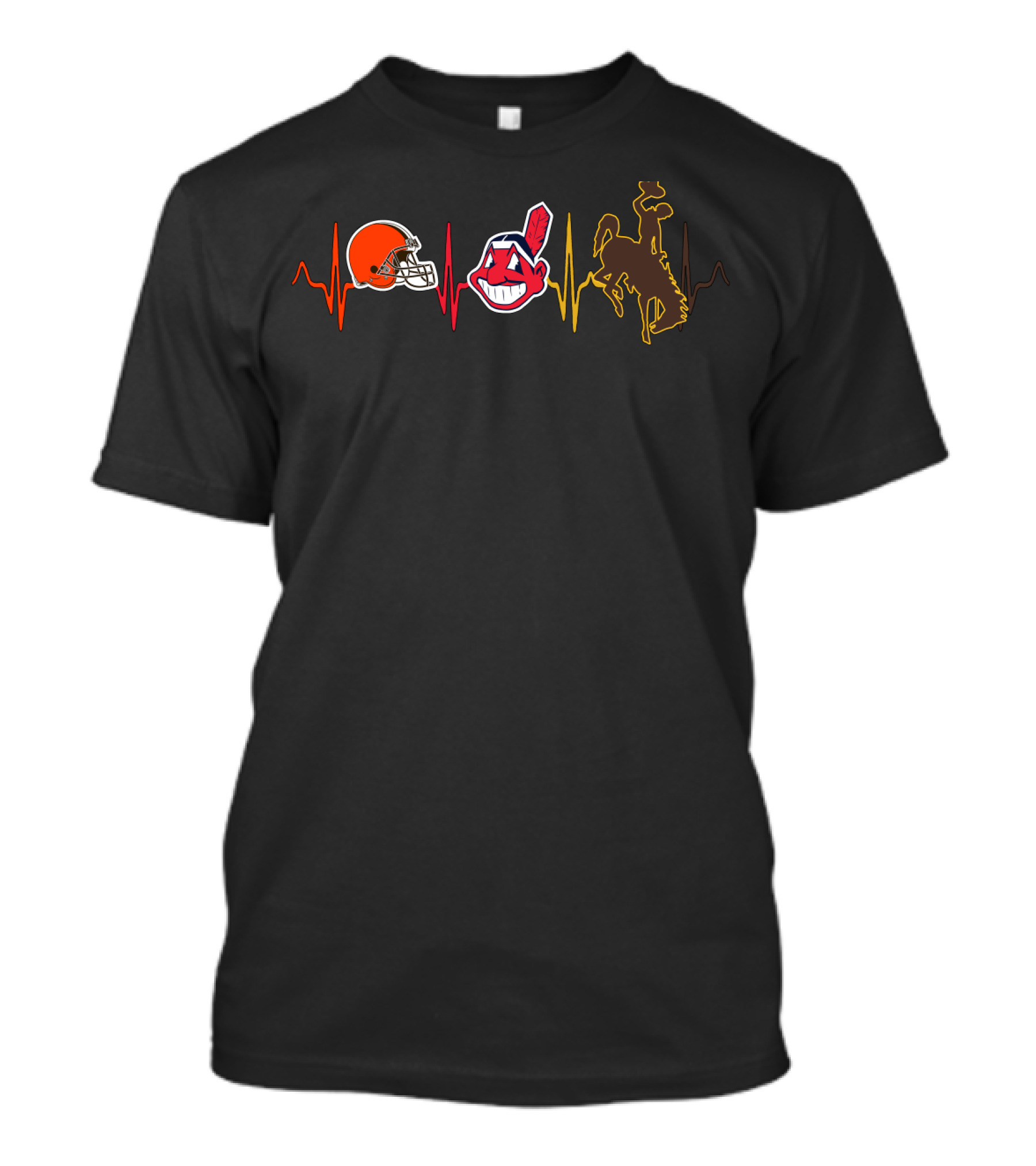 Browns Indians Pulse With Cowboy Rider T-Shirt
