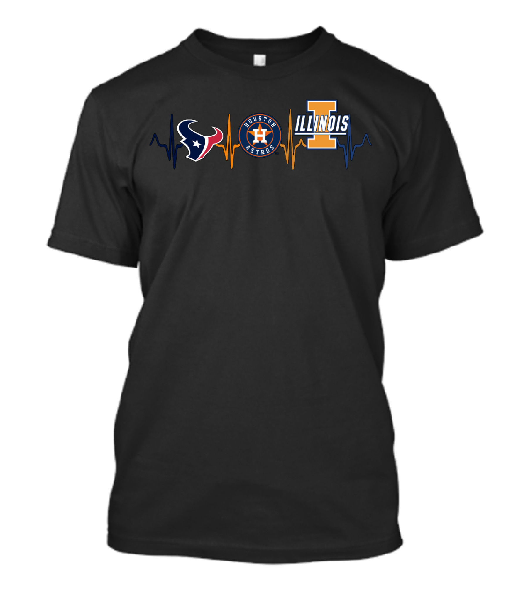 Love Texans Houston Astros Illinois T-Shirt