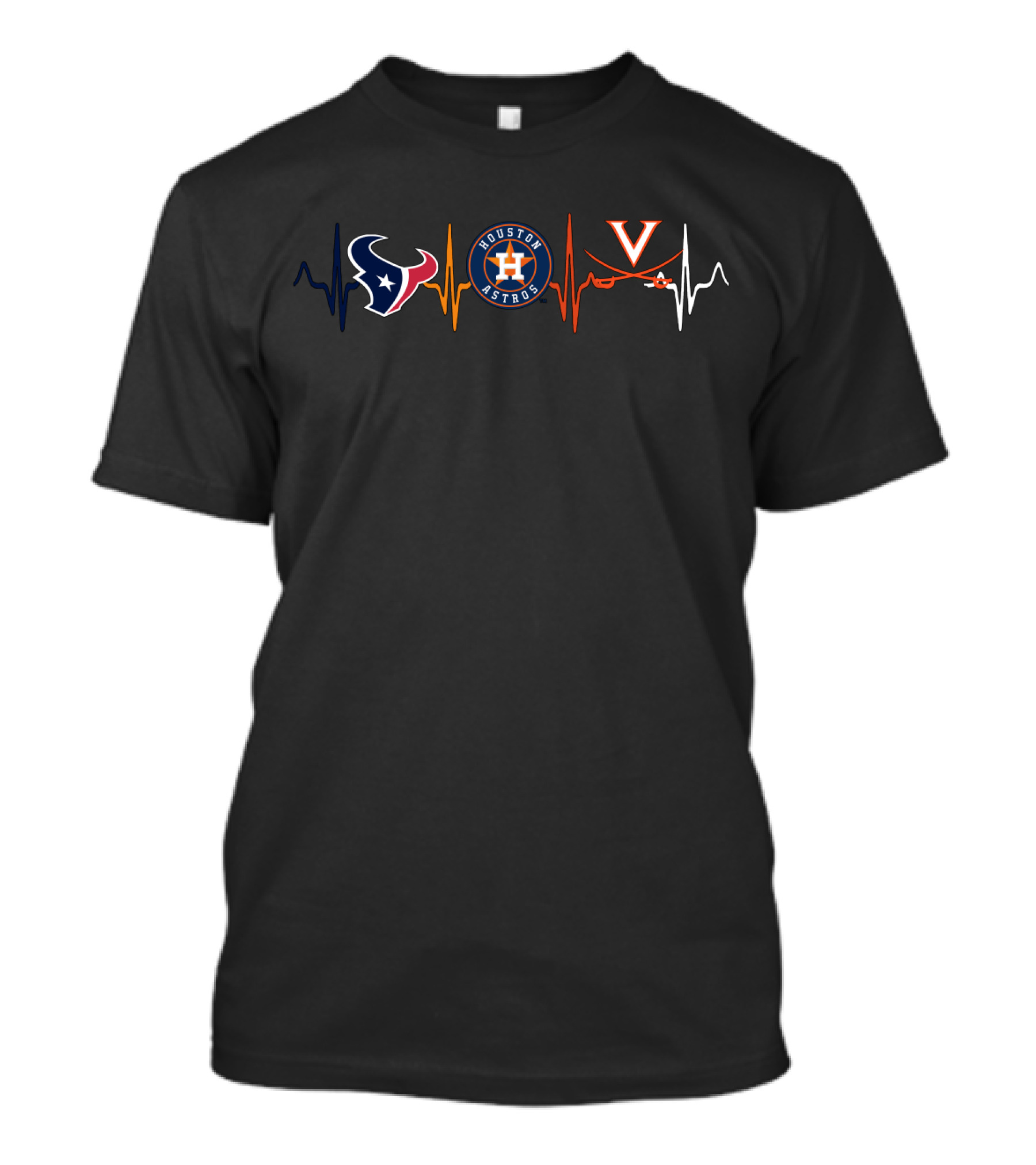 Houston Texans Astros Virginia Cavaliers Love T-Shirt