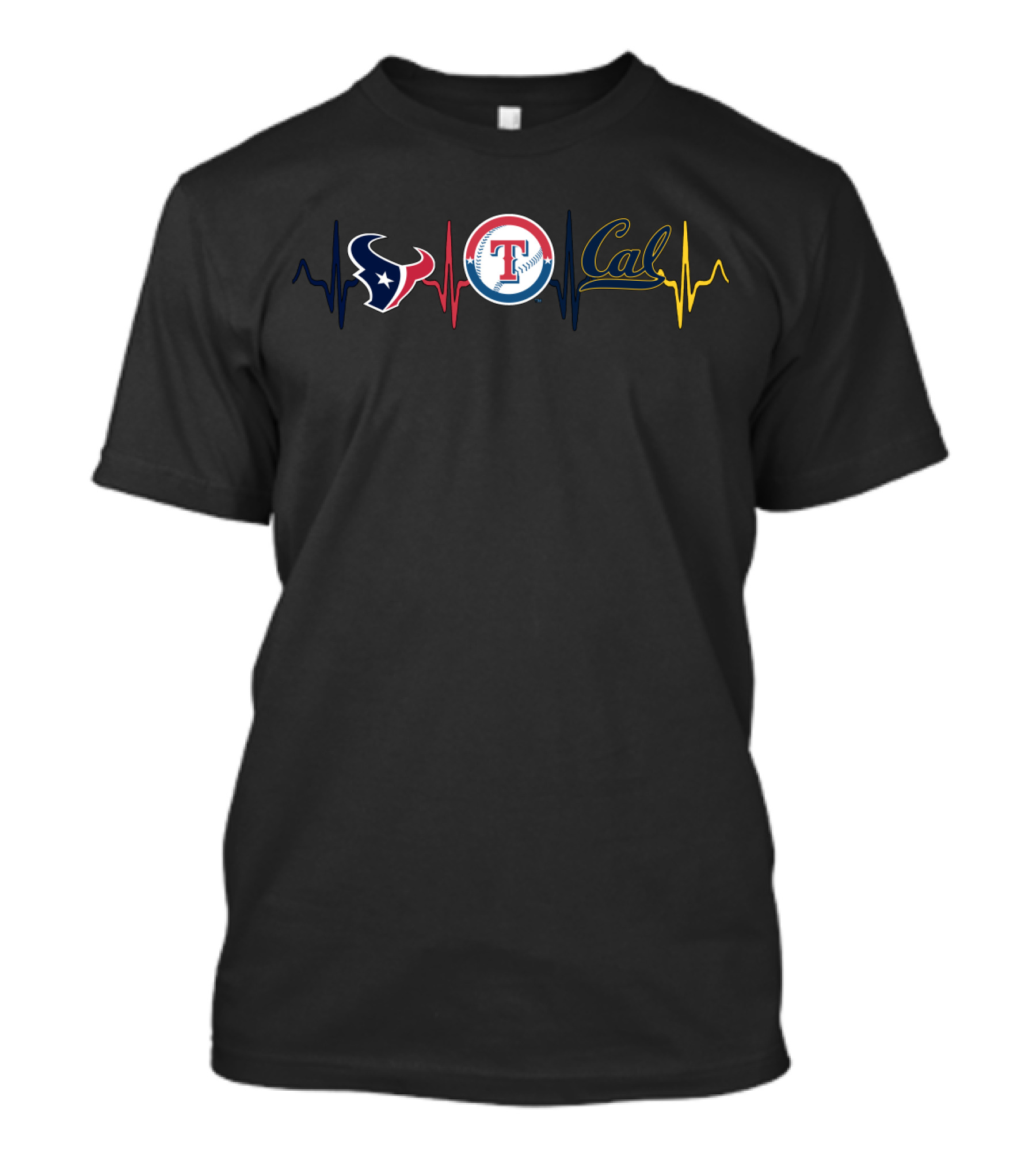 Texans Rangers Cal Heartbeat Cgb T-Shirt