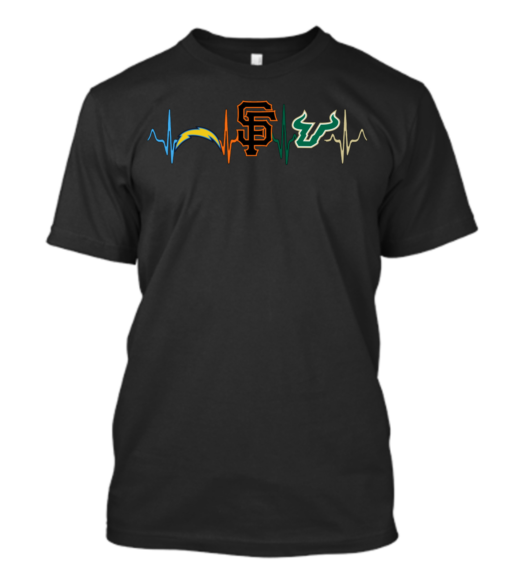 Love Chargers Giants San Francisco Bulls Sfb T-Shirt
