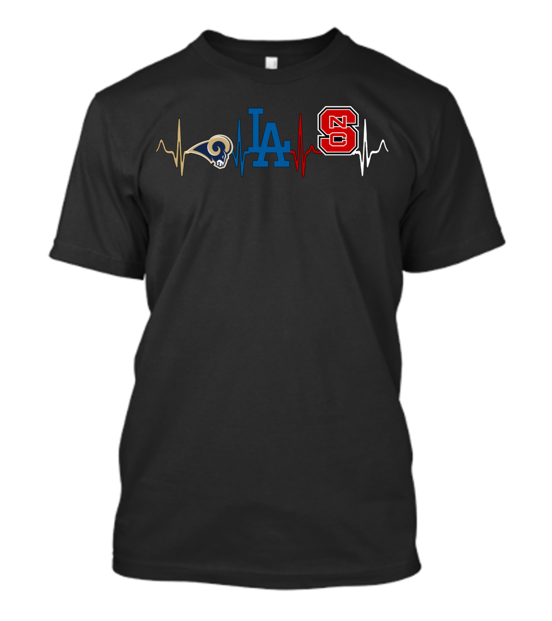 Love Rams La Dodgers Nc State Wolfpack T-Shirt