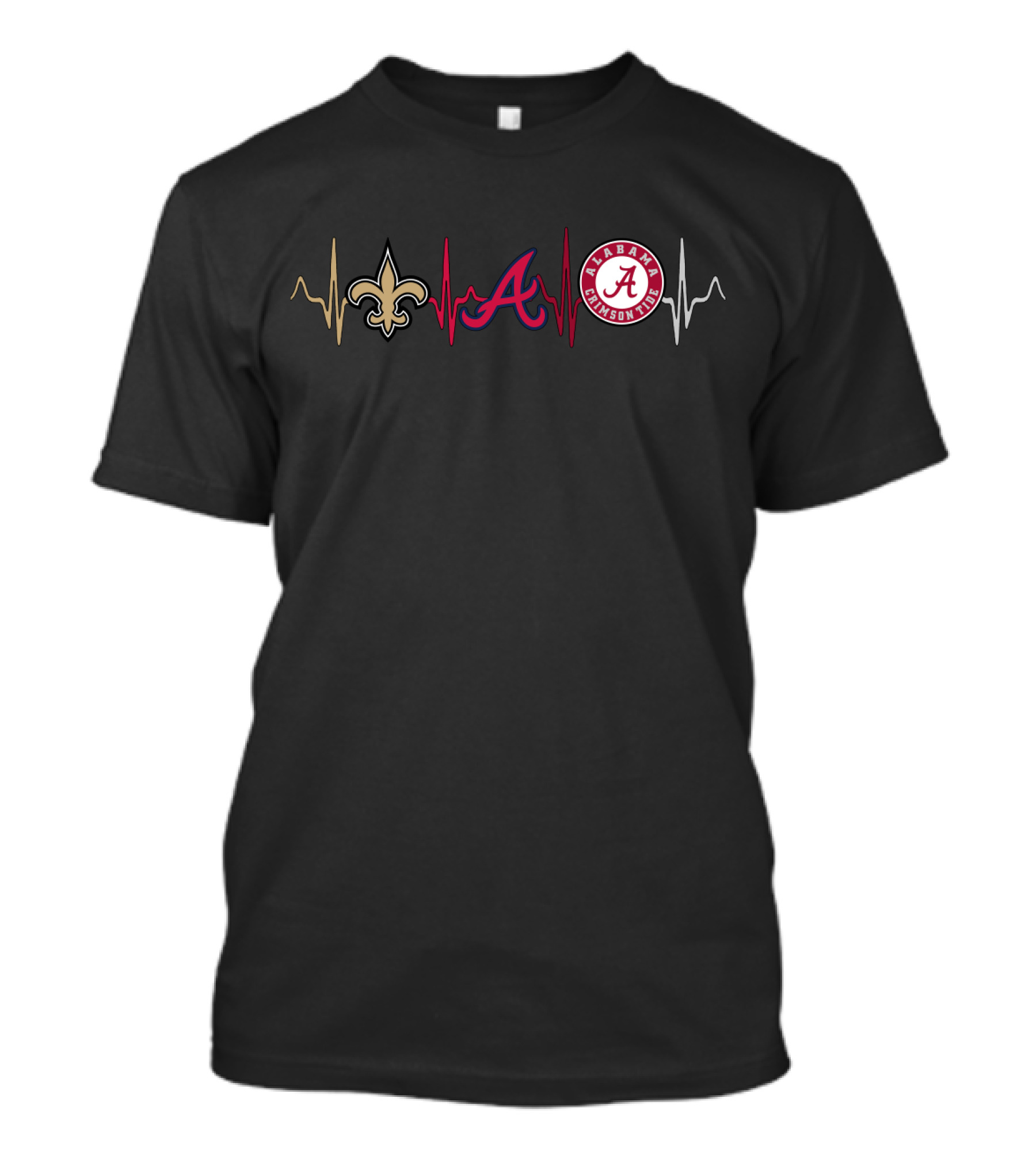 Love Saints Braves Alabama With Act T-Shirt