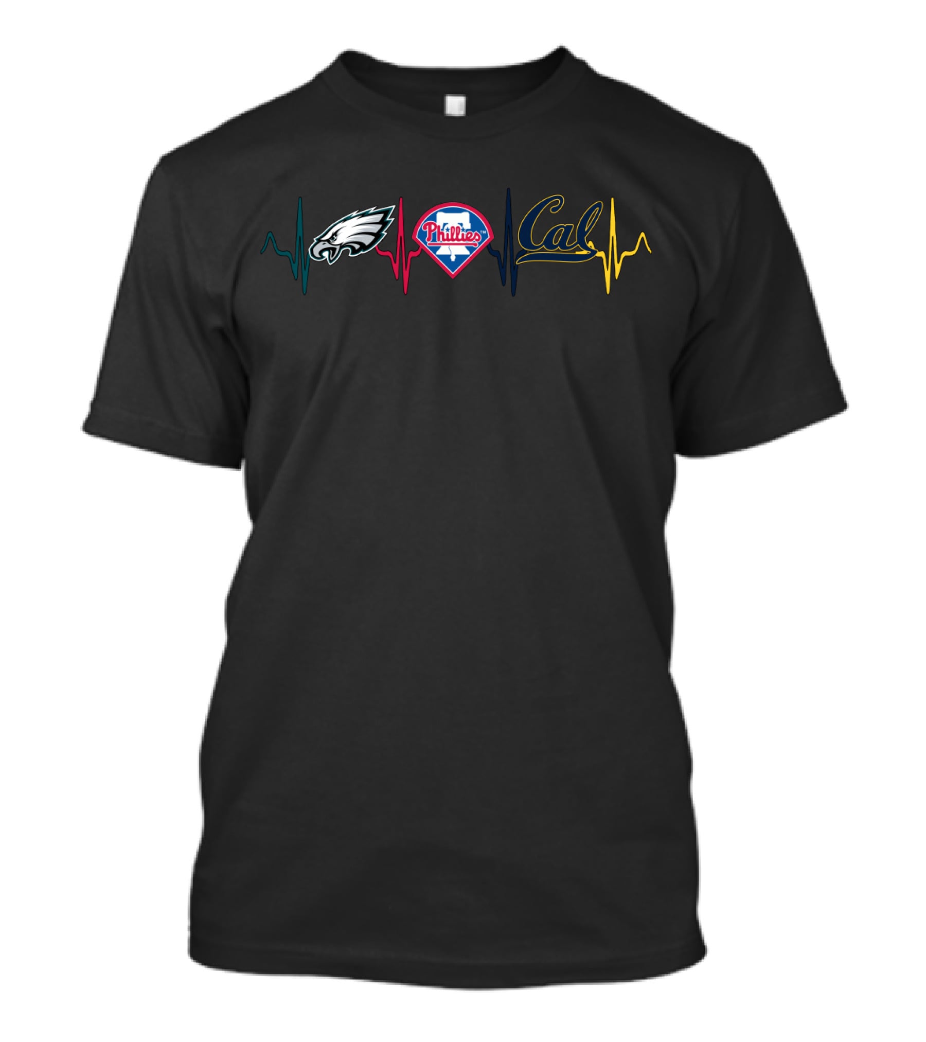 Eagles Phillies Cal Heartbeat Cgb T-Shirt