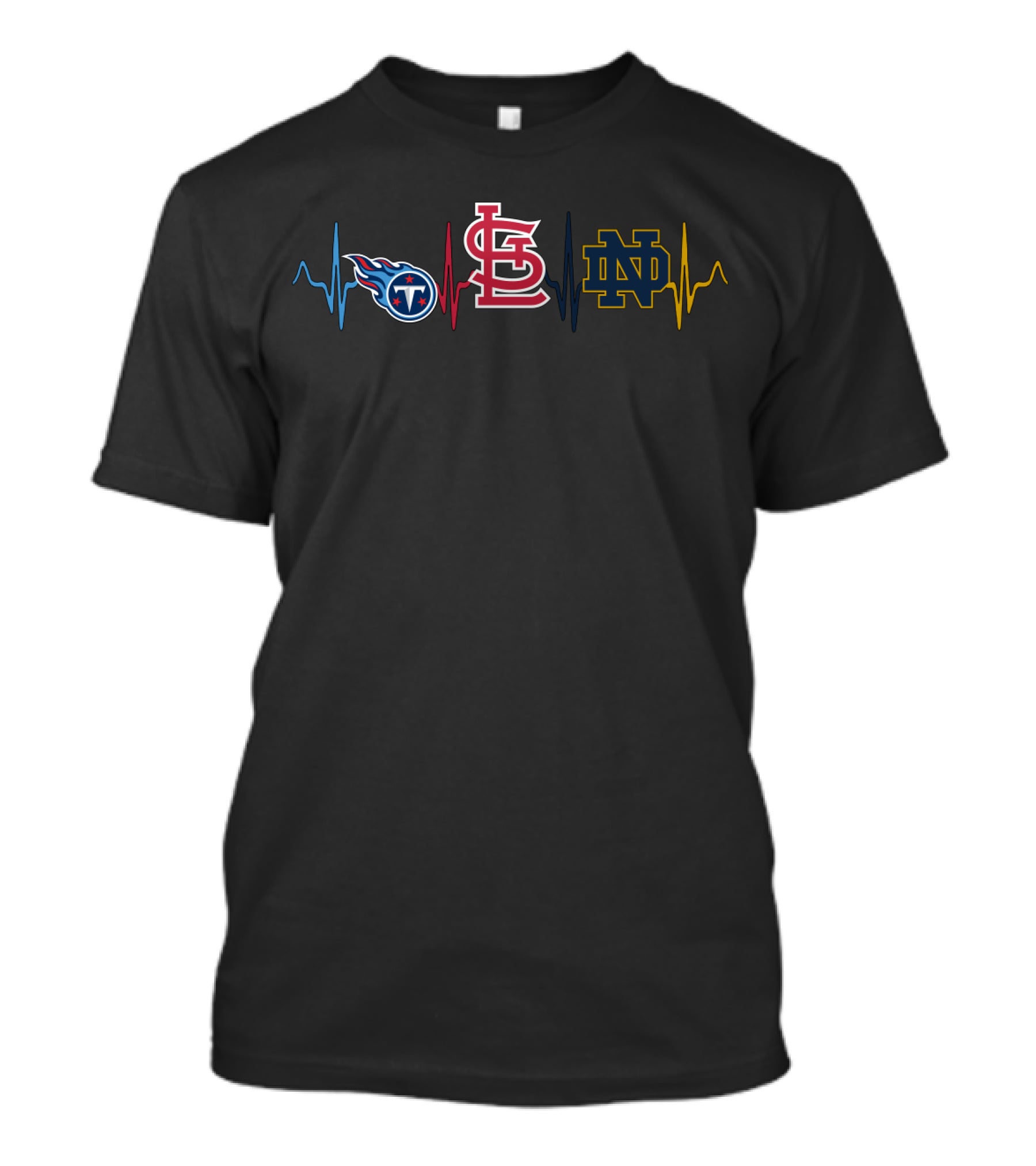 Love Titans Stlouis Cardinals Nd Heartbeat T-Shirt
