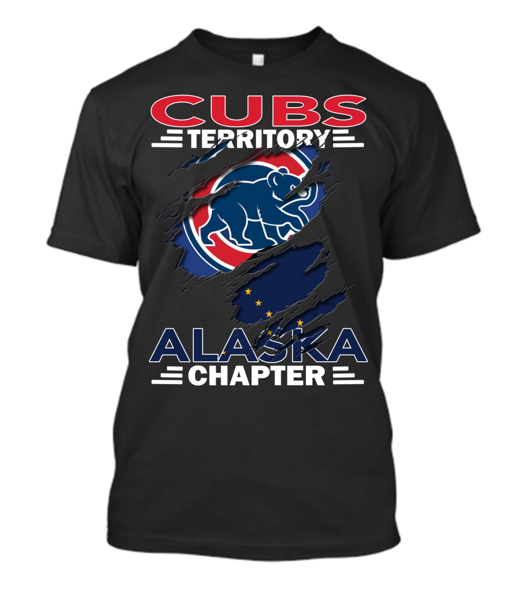 Cubs Territory Alaska Chapter Flag Bear T-Shirt