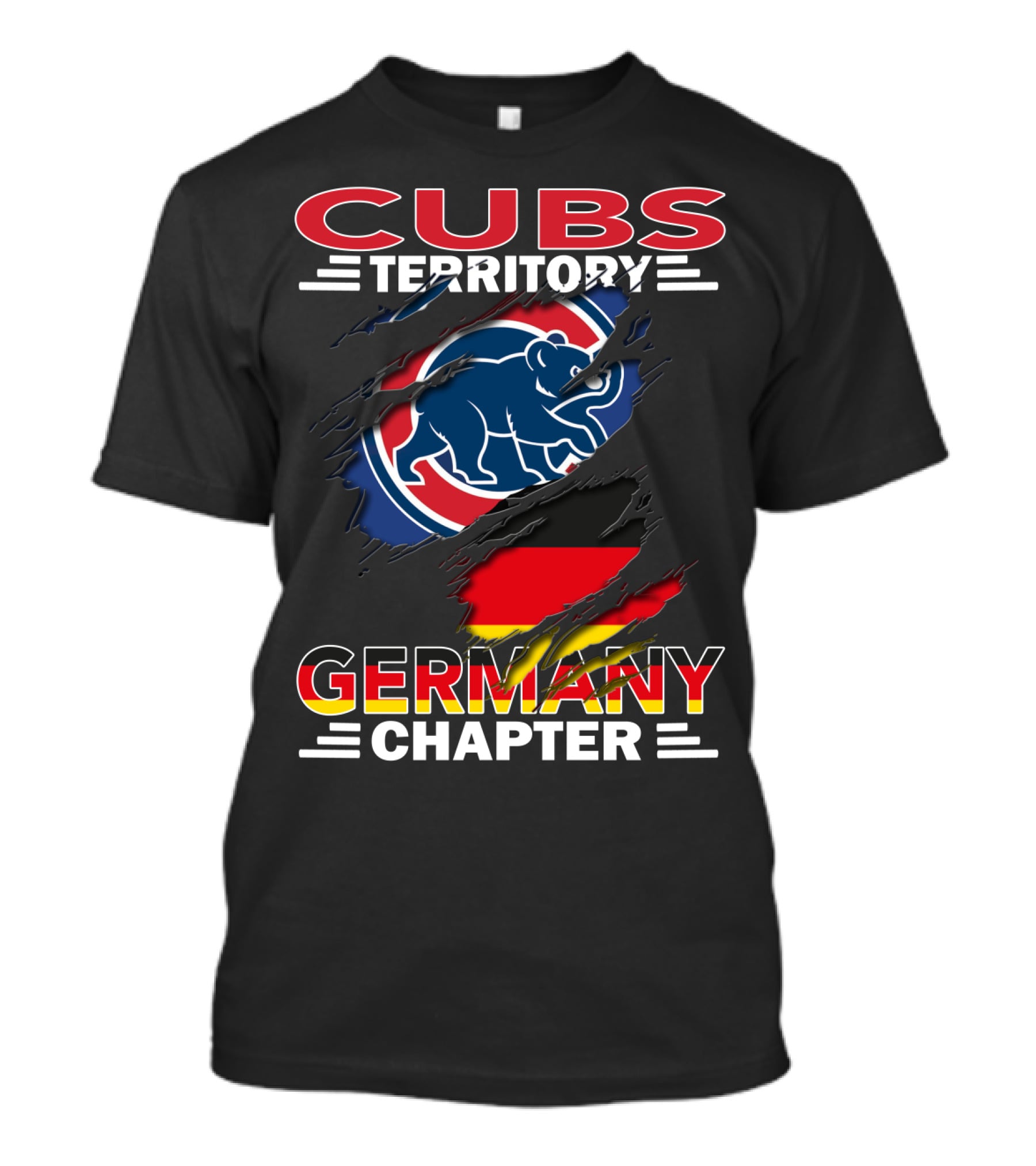Cubs Territory Germany Chapter Flag And Bear Emblem T-Shirt