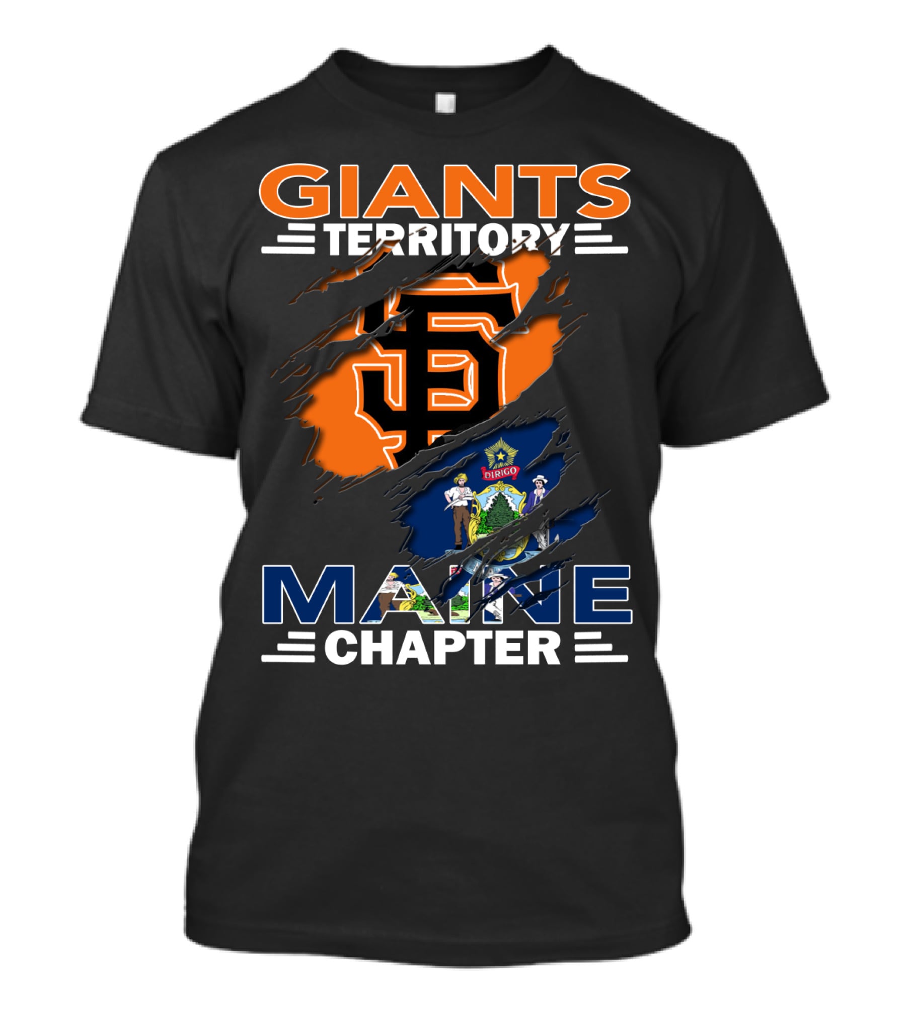 San Francisco Giants Territory Maine Chapter T-Shirt