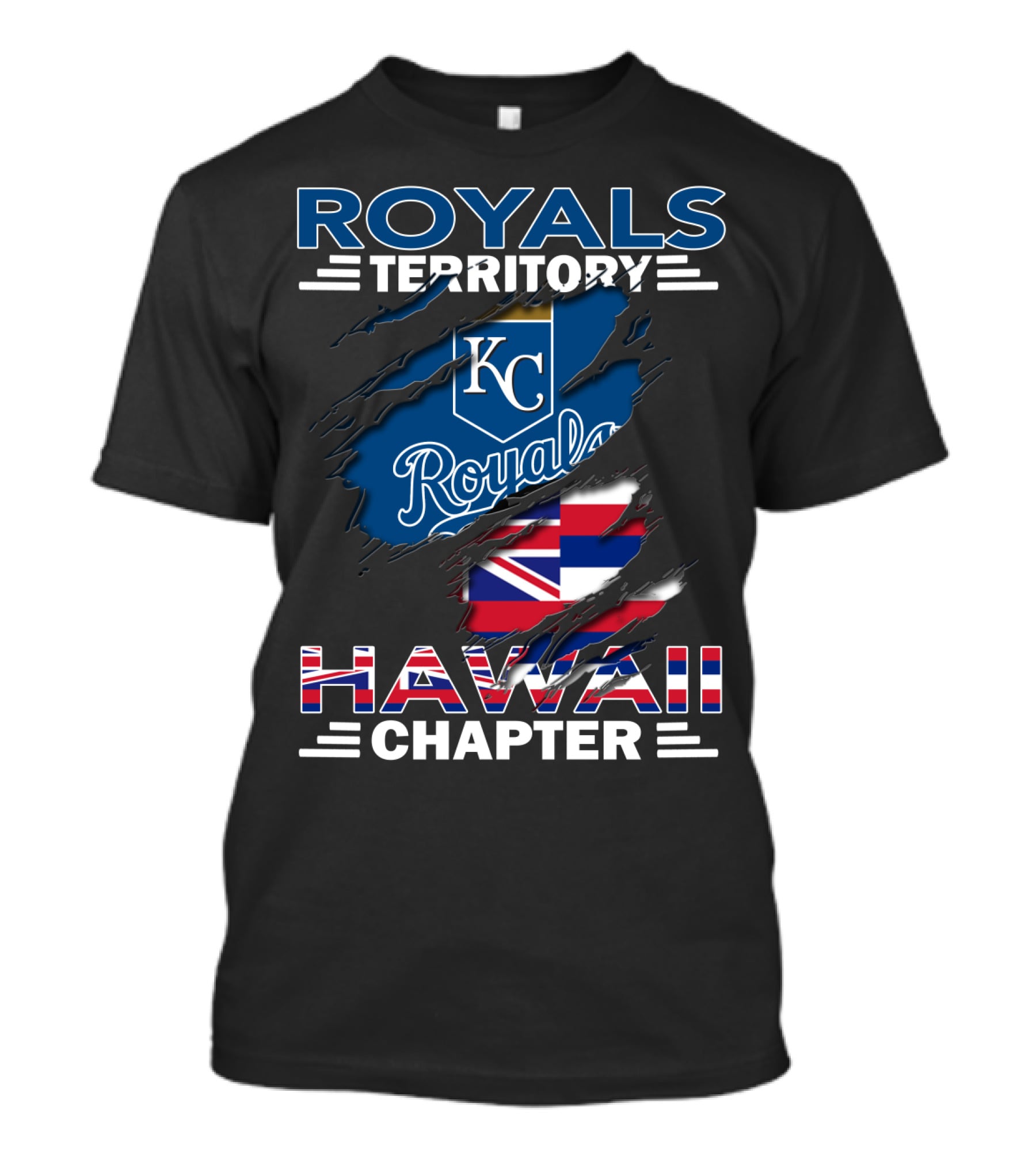 Royals Territory KC Royals Hawaii Chapter Flag T-Shirt