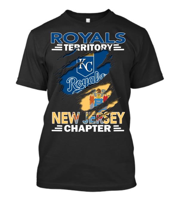 Royals Territory KC Logo New Jersey Chapter T-Shirt