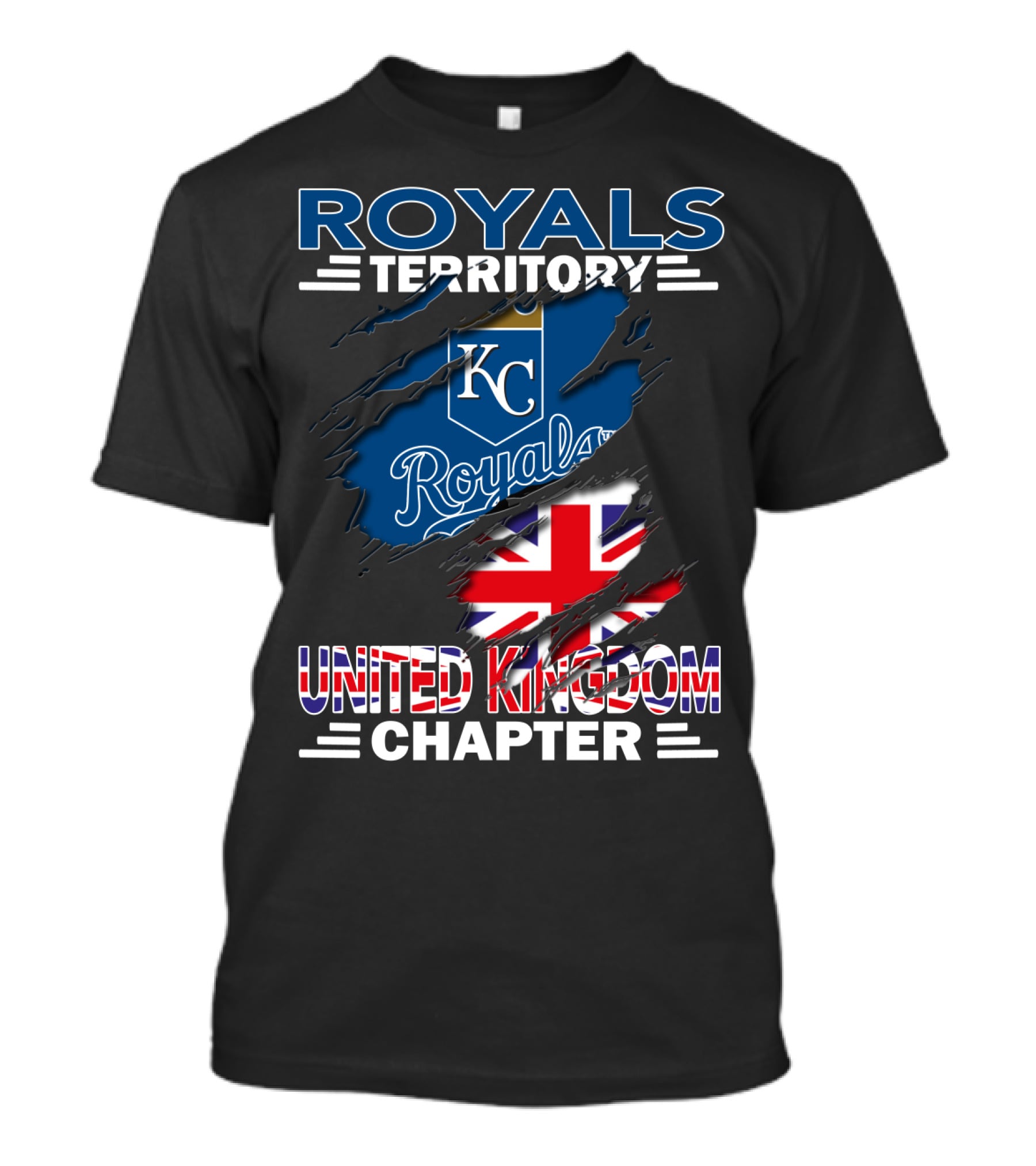 Royals Territory KC United Kingdom Chapter Union Jack T-Shirt