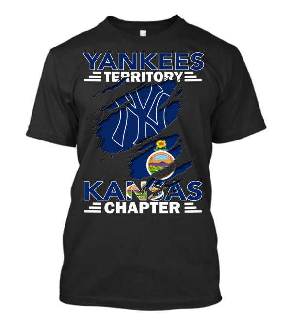 Yankees Territory Kansas Chapter NY Logo Kansas Seal T-Shirt