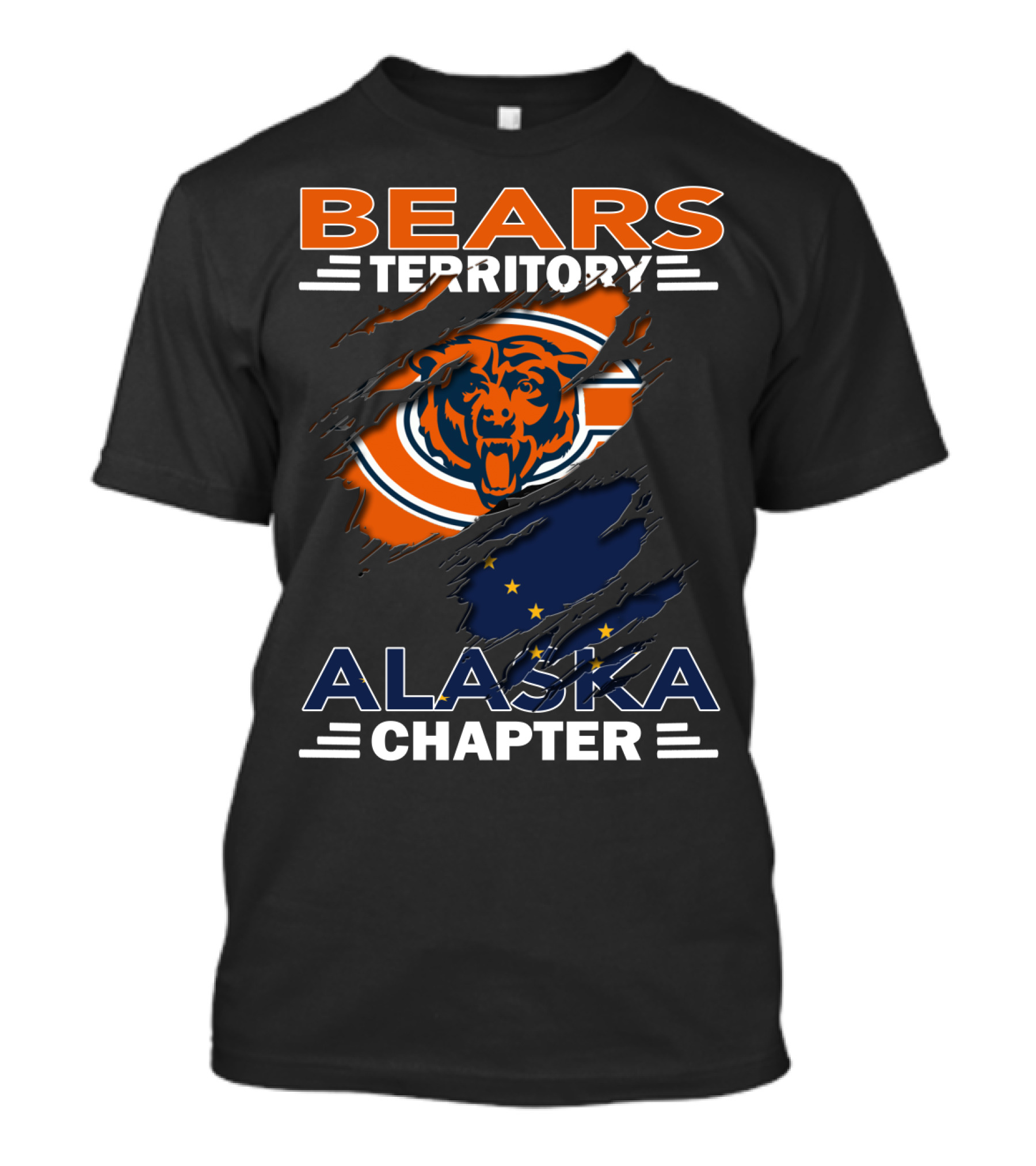 Bears Territory Alaska Chapter Logo With Scratched T-Shirt
