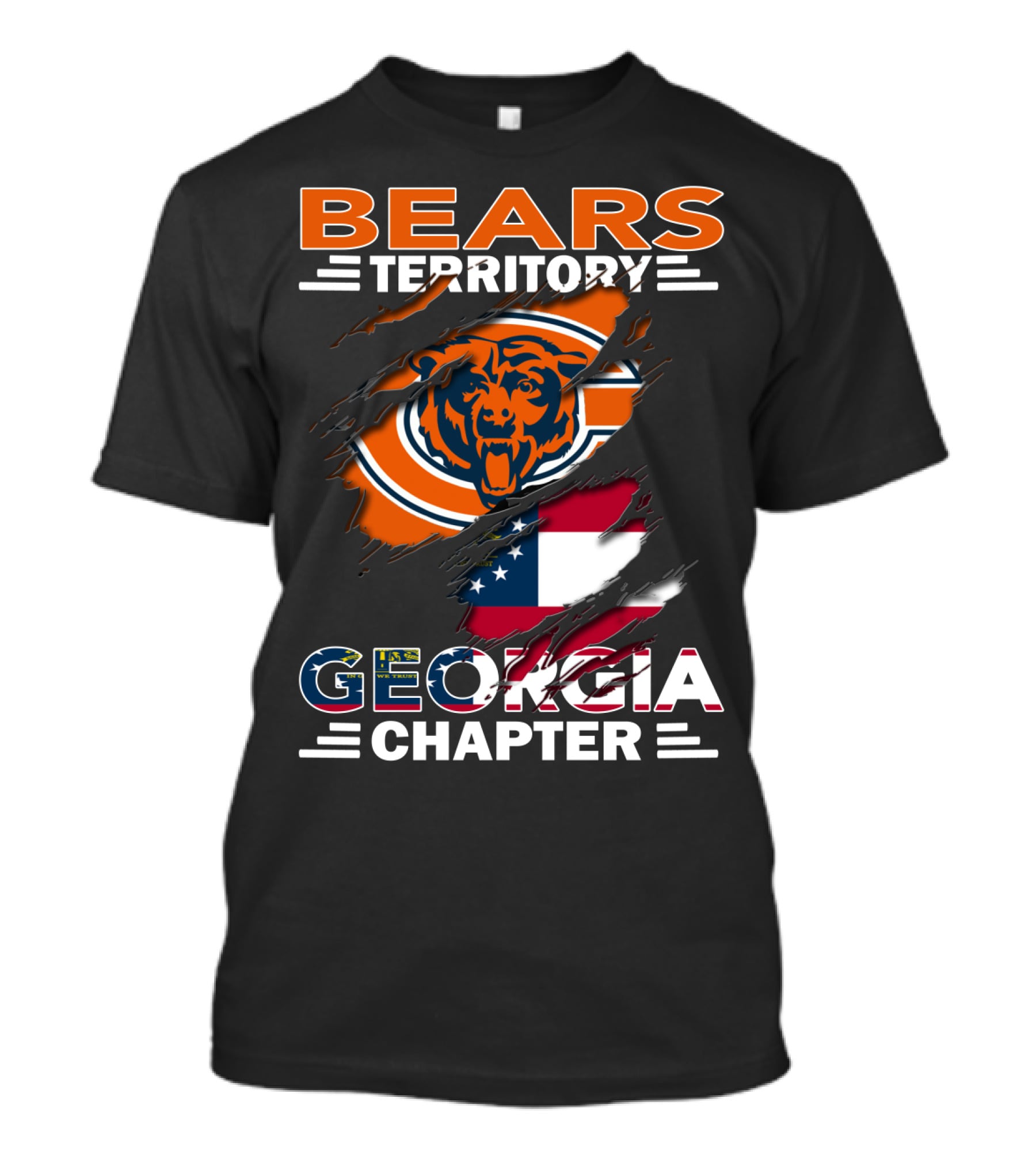 Bears Territory Chicago Bears Georgia Chapter T-Shirt