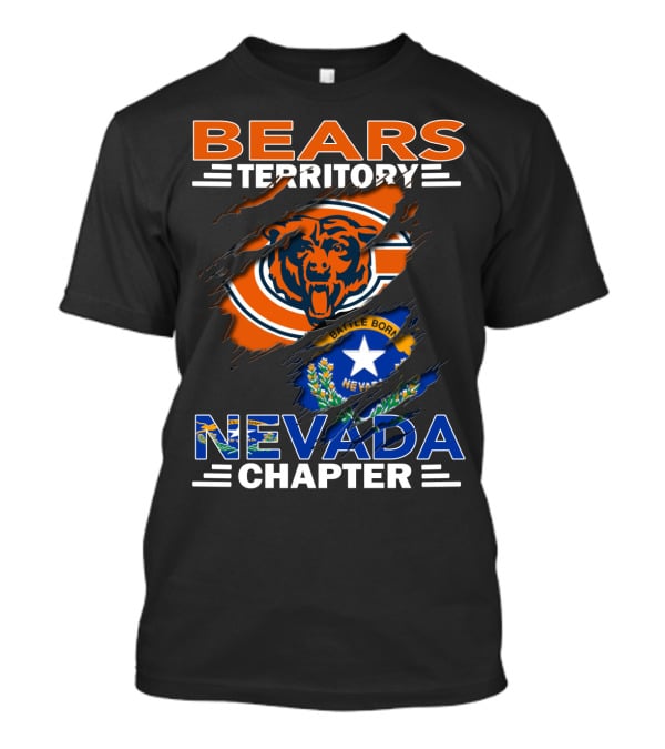 Bears Territory Nevada Chapter Battle Born Flag Emblem T-Shirt