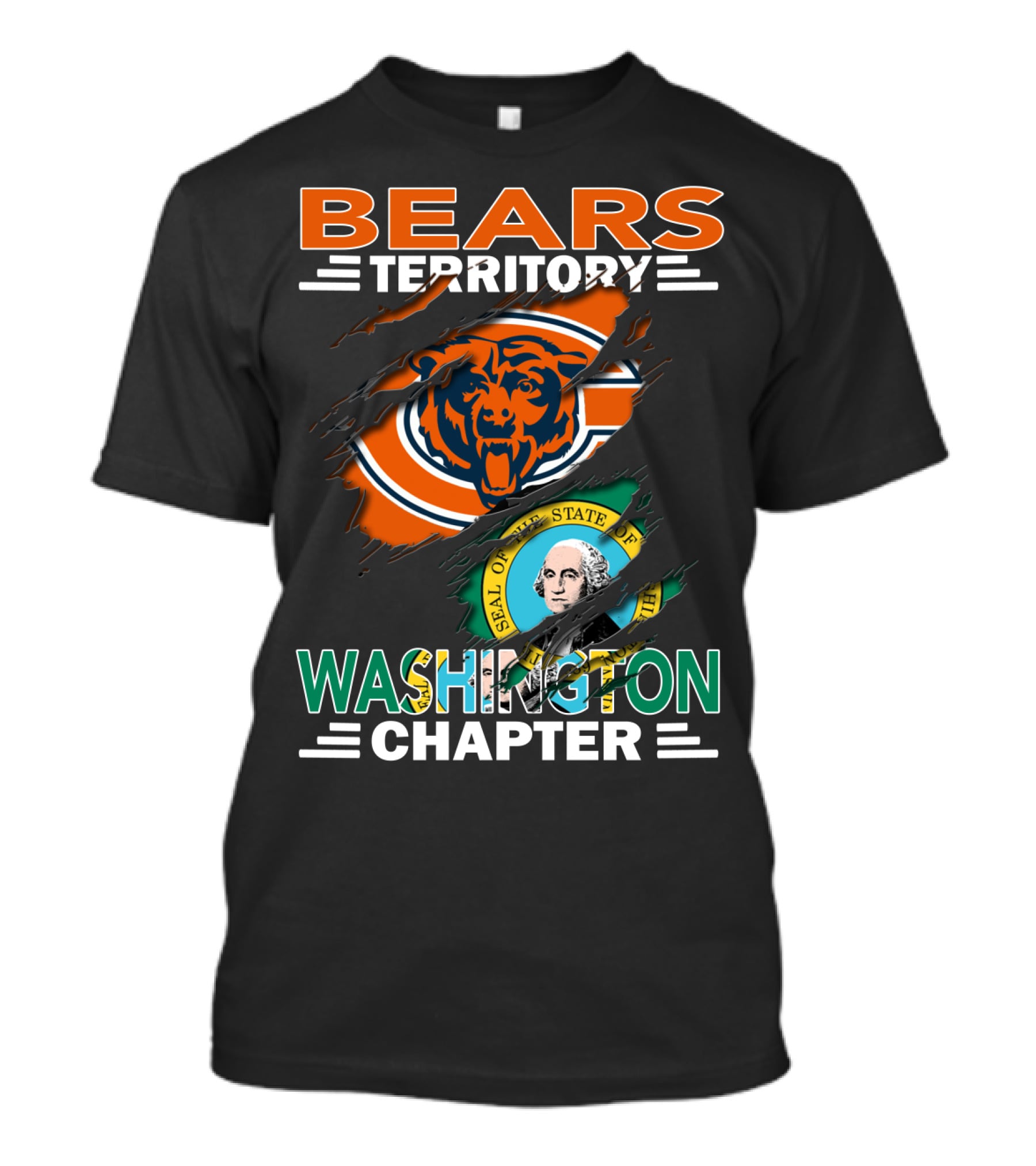 Bears Territory Washington Chapter State Seal T-Shirt