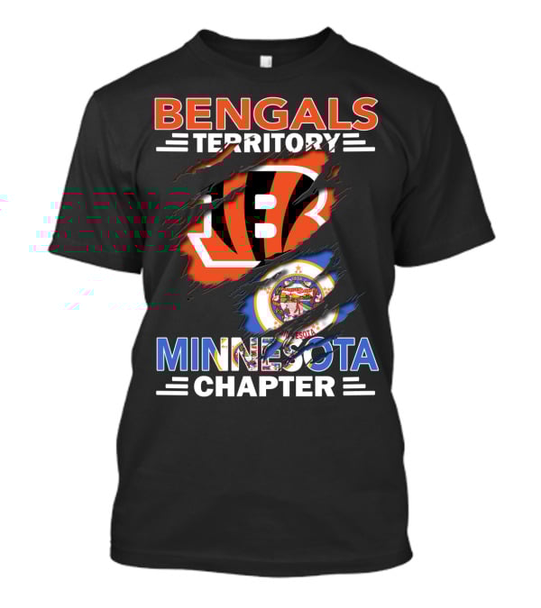 Bengals Territory Minnesota Chapter Football T-Shirt