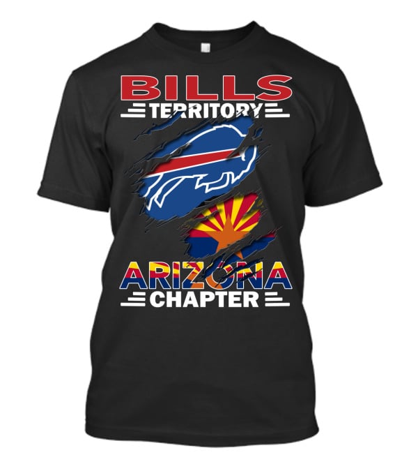 Bills Territory Arizona Chapter Buffalo Bills Logo Arizona Flag T-Shirt