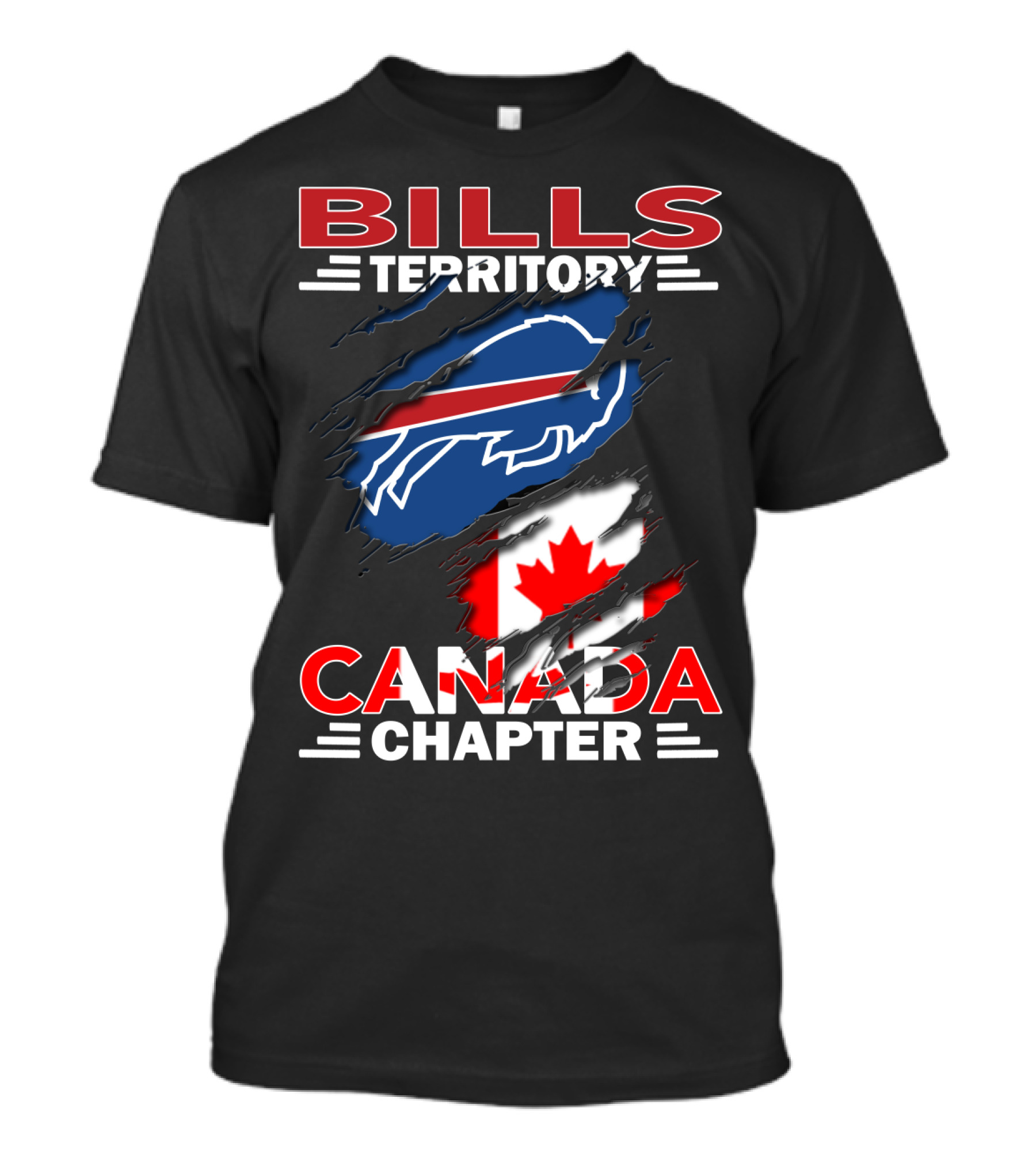 BILLS TERRITORY CANADA CHAPTER Buffalo Football Team Fan Club T-Shirt
