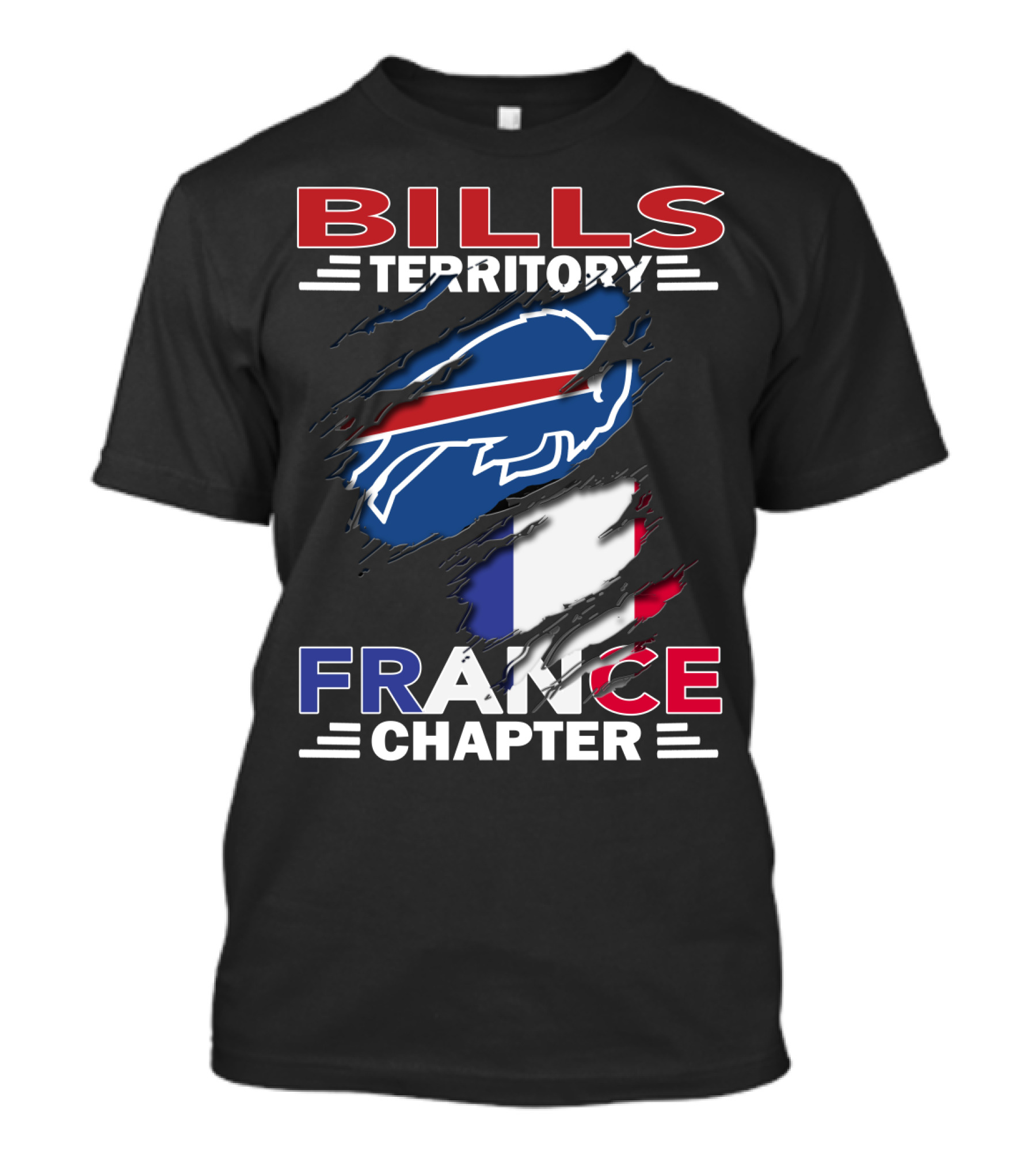 Bills Territory France Chapter Buffalo Football Fan Group T-Shirt