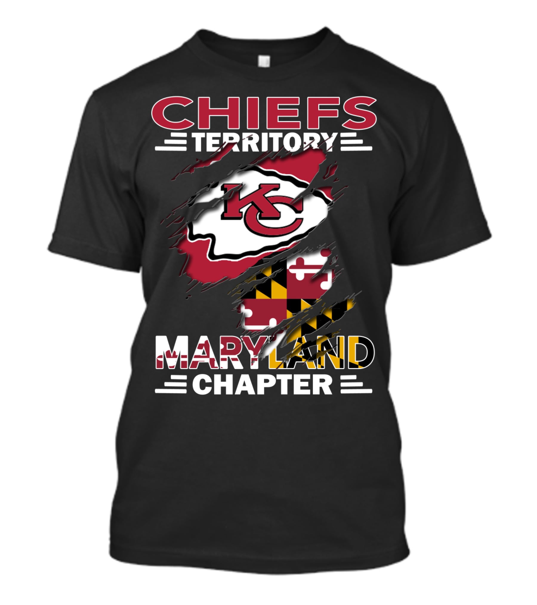 Chiefs Territory KC Logo Maryland Chapter T-Shirt