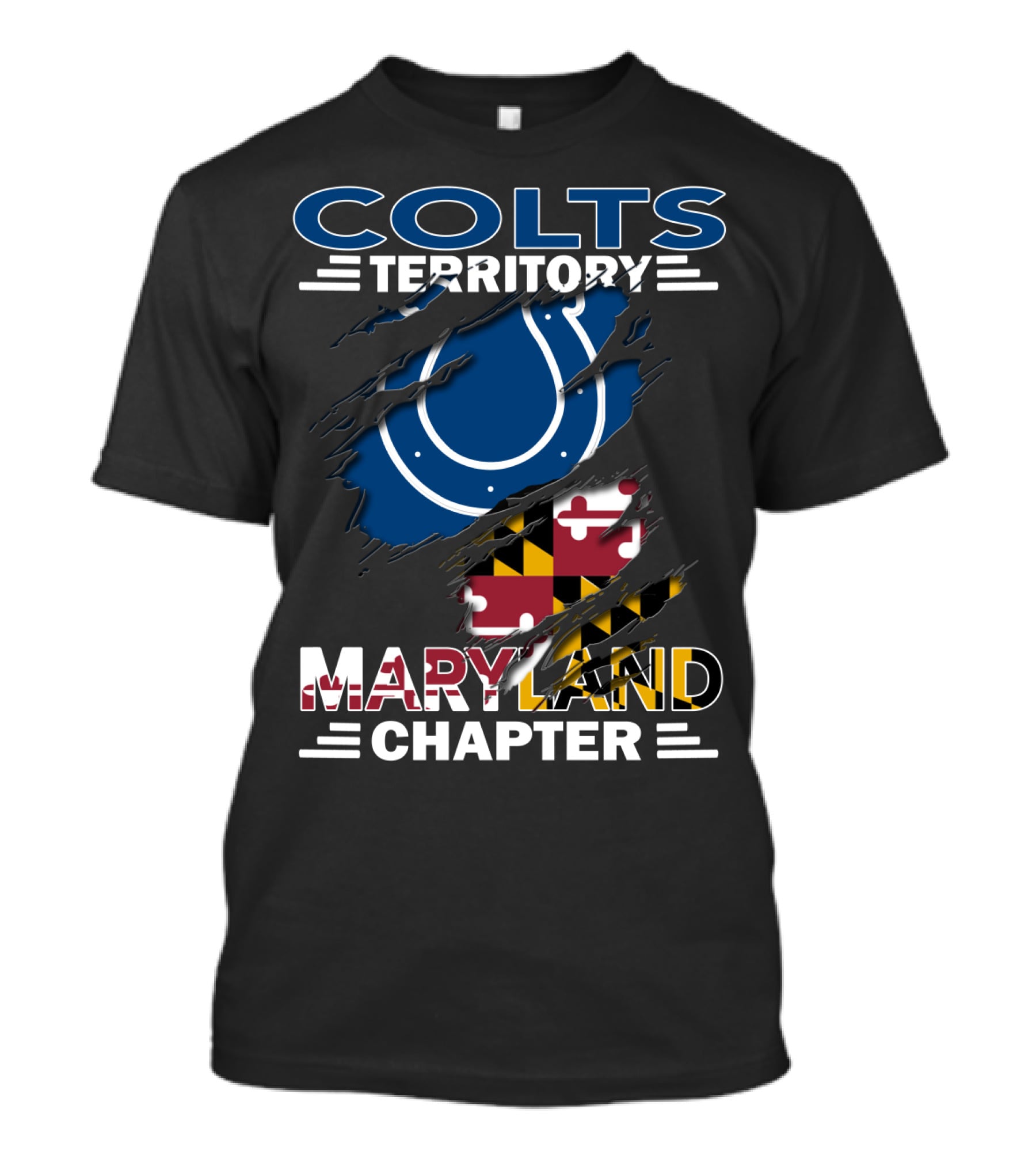 Colts Territory Maryland Chapter Maryland Flag T-Shirt