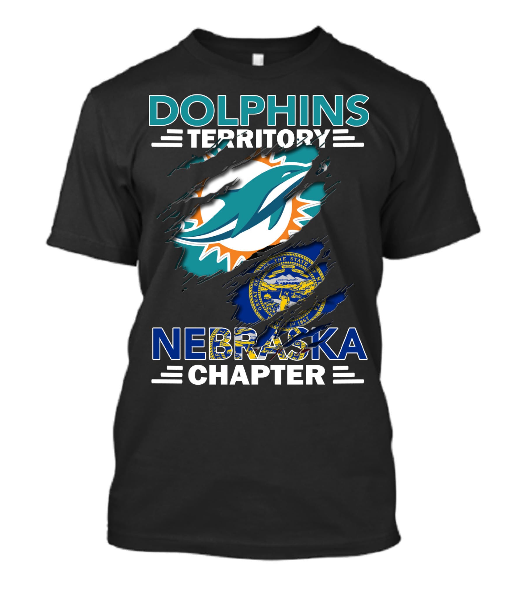 Dolphins Territory Miami Nebraska Chapter T-Shirt