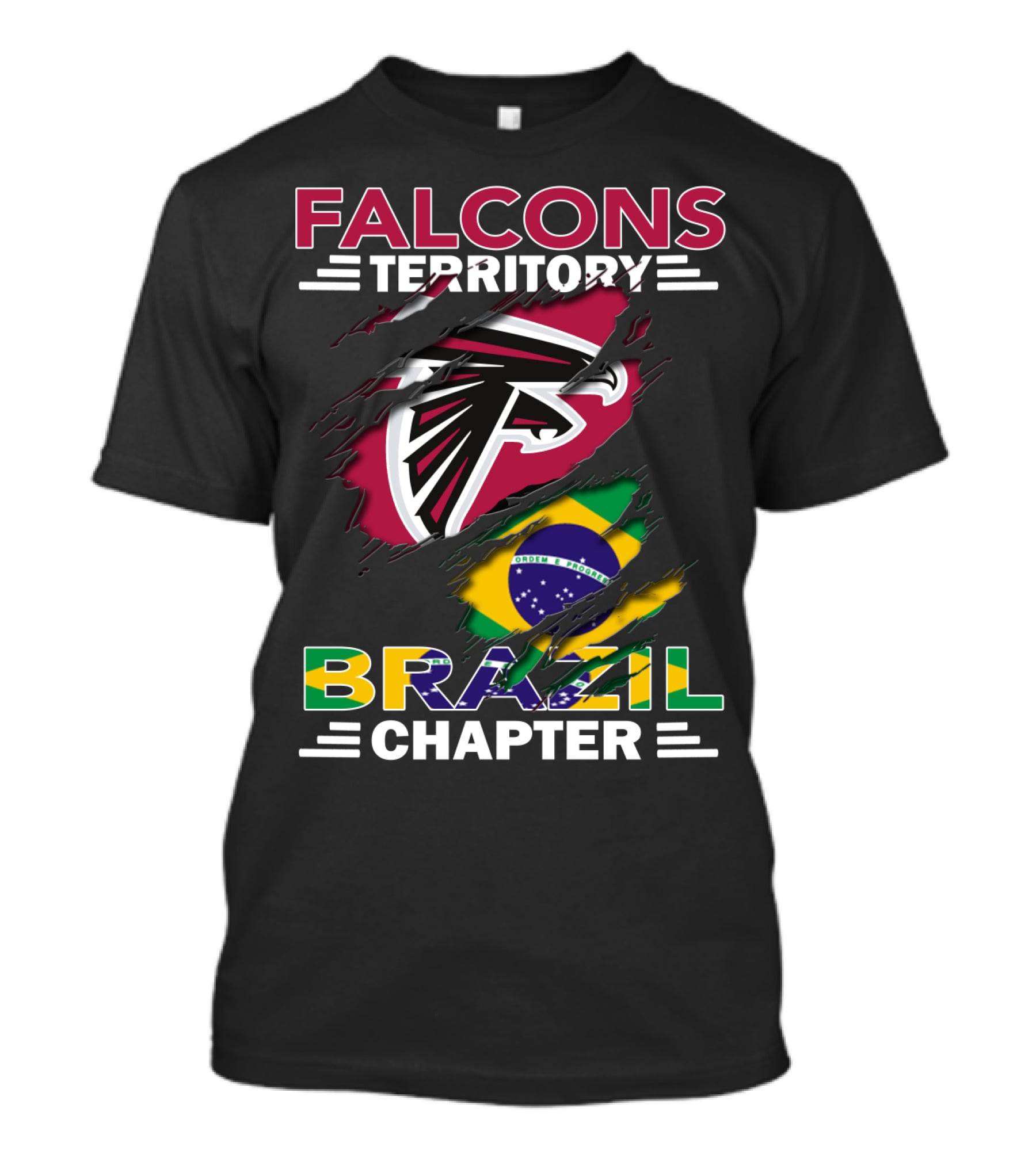 Falcons Territory Brazil Chapter NFL Fan Club South American Division T-Shirt