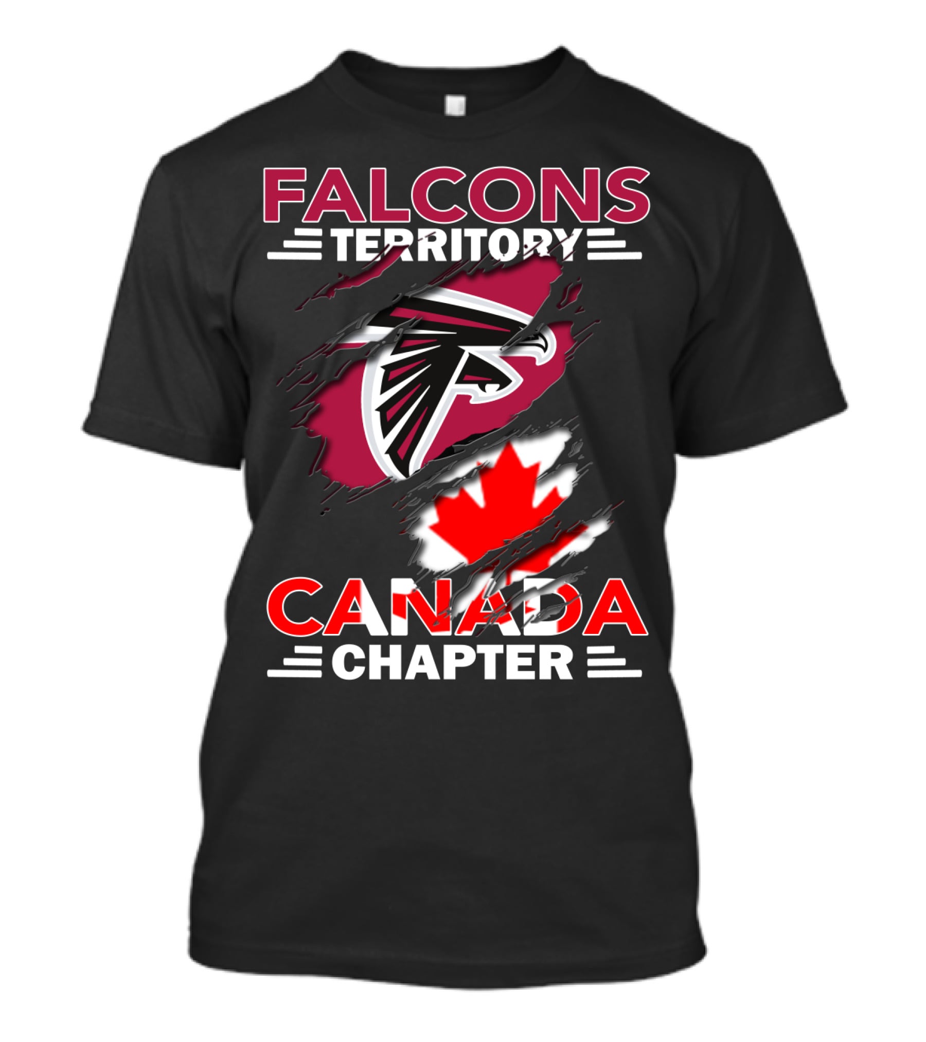 Falcons Territory Canada Chapter Atlanta Sports Fan Group T-Shirt