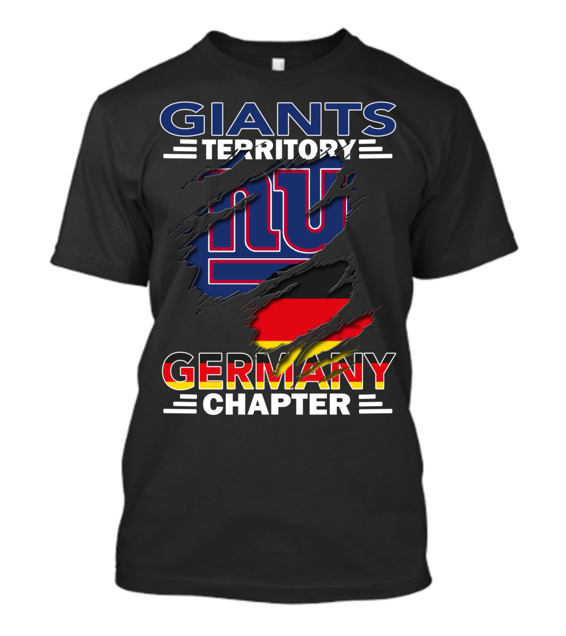 GIANTS TERRITORY GERMANY CHAPTER NFL NY FLAG T-Shirt