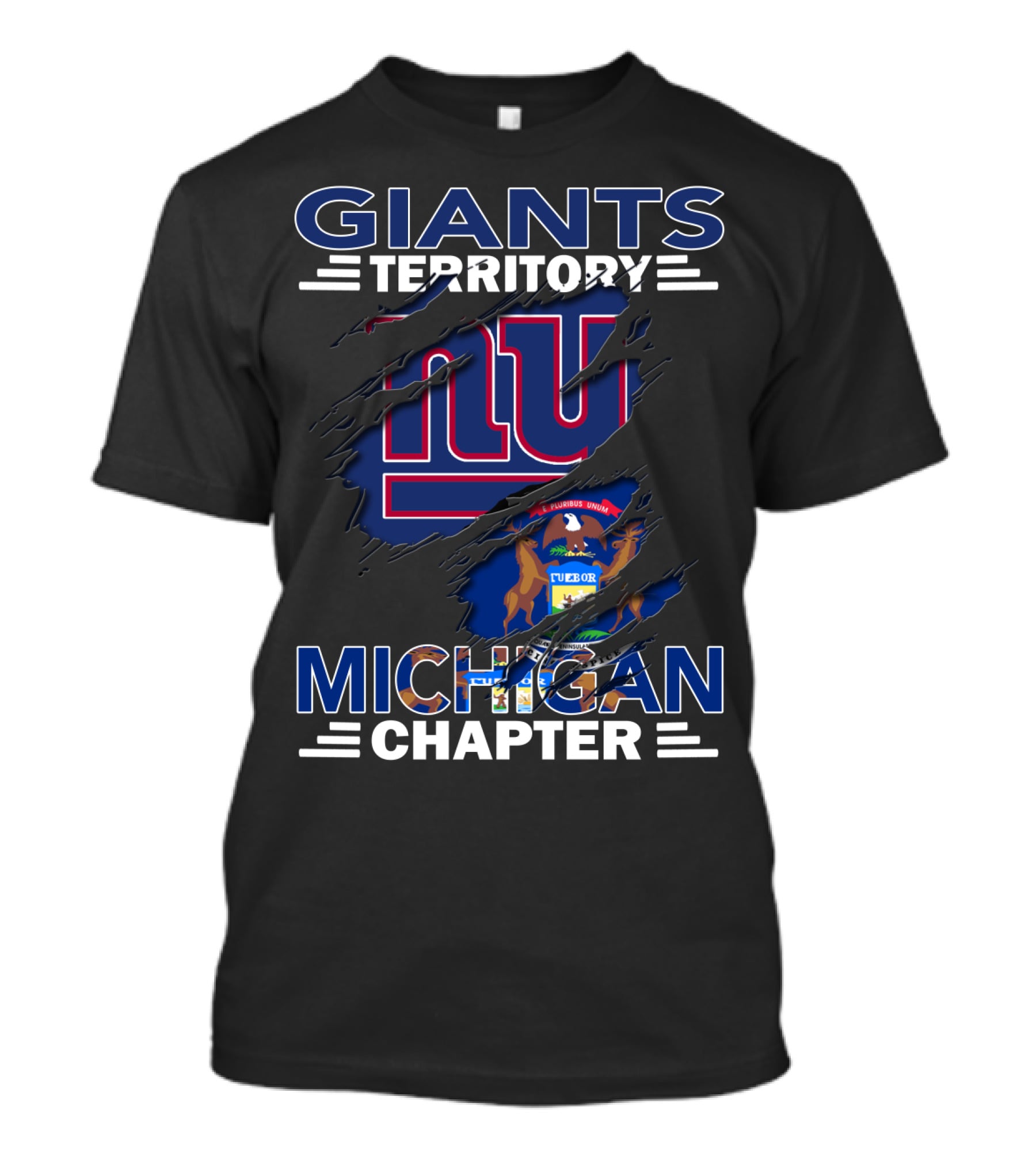Giants Territory Michigan Chapter New York Giants Fan Group T-Shirt
