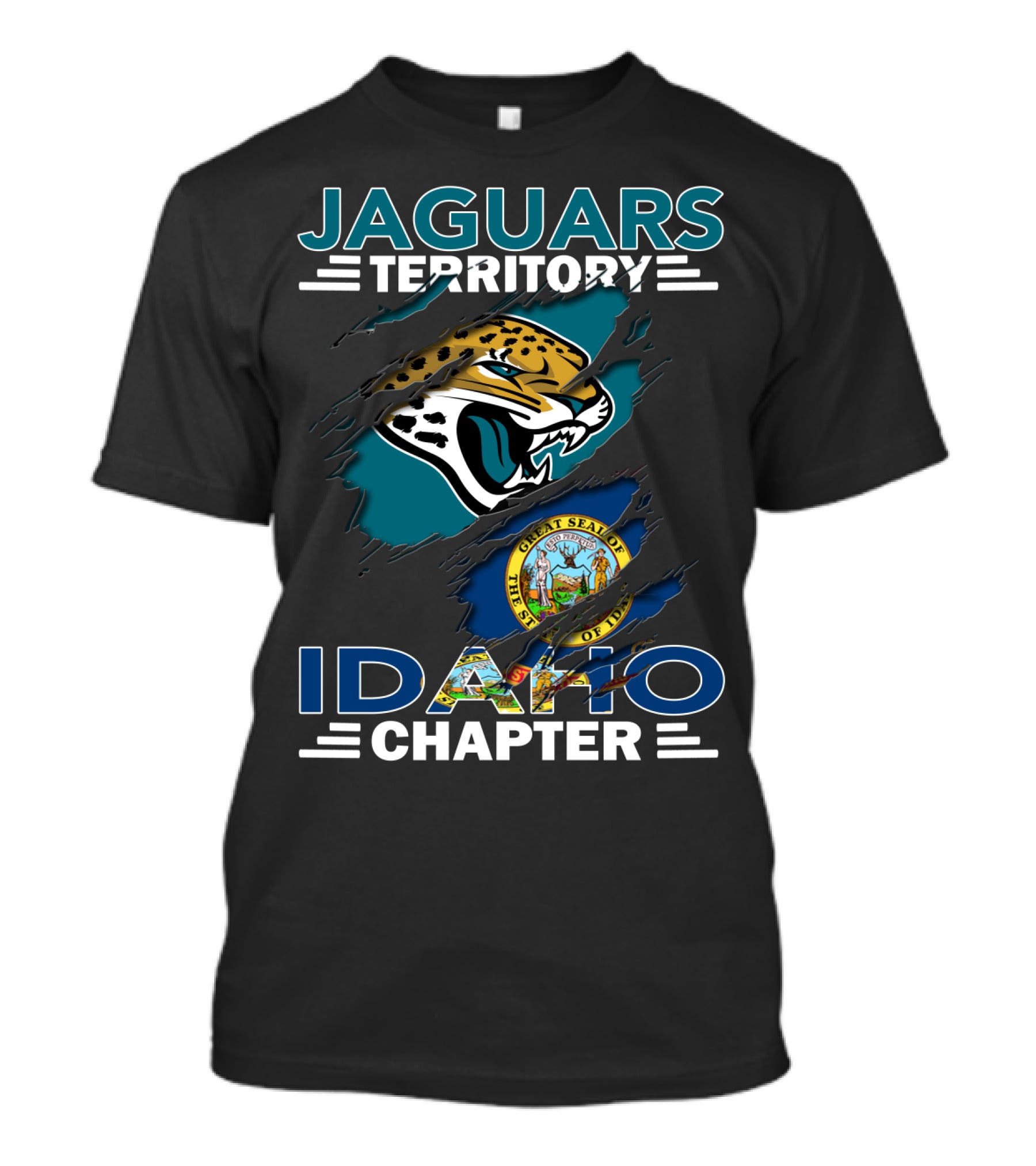 Jaguars Territory Idaho Chapter Great Seal Of Idaho T-Shirt