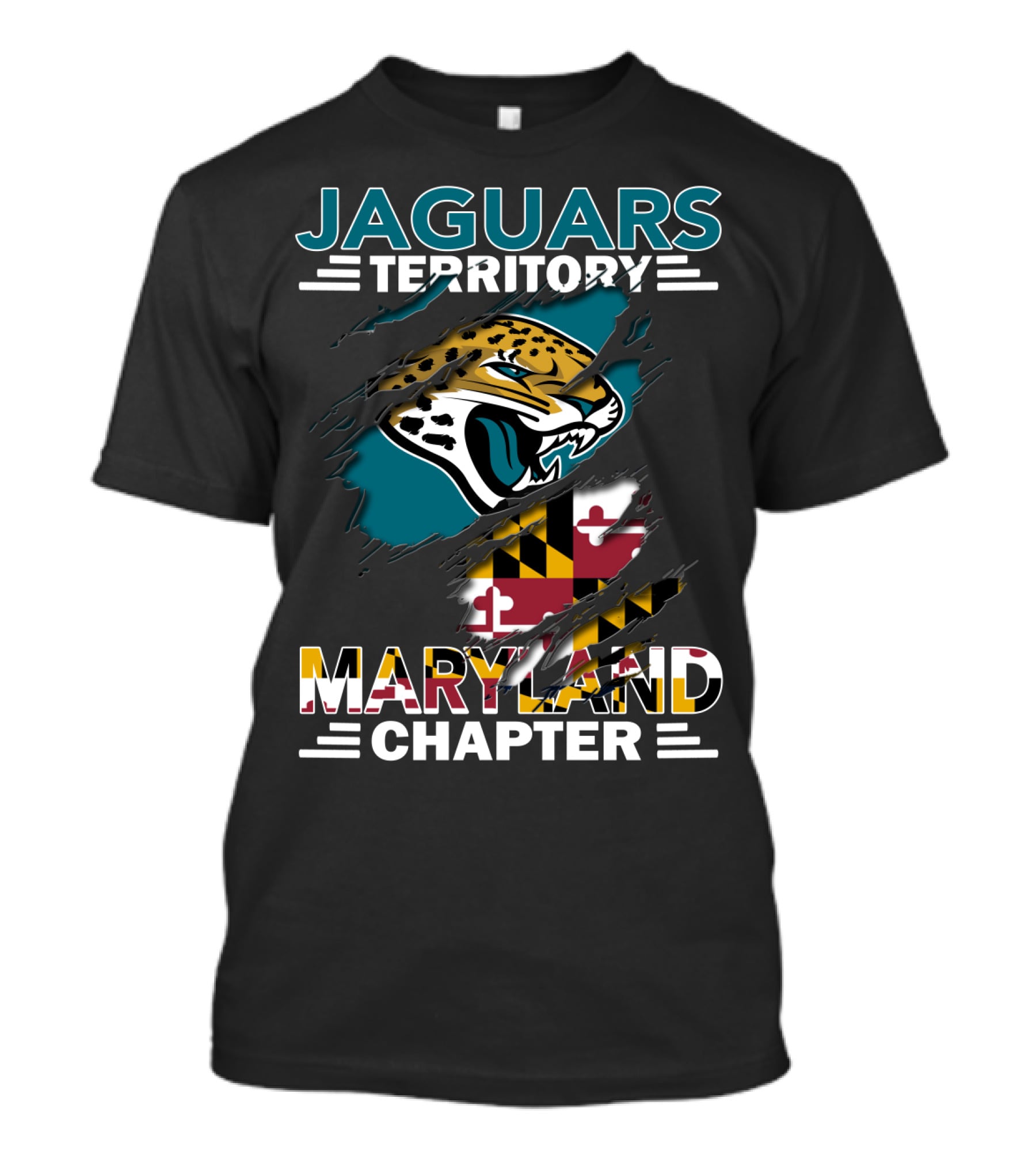 Jaguars Territory Maryland Chapter Maryland Flag Jaguars T-Shirt