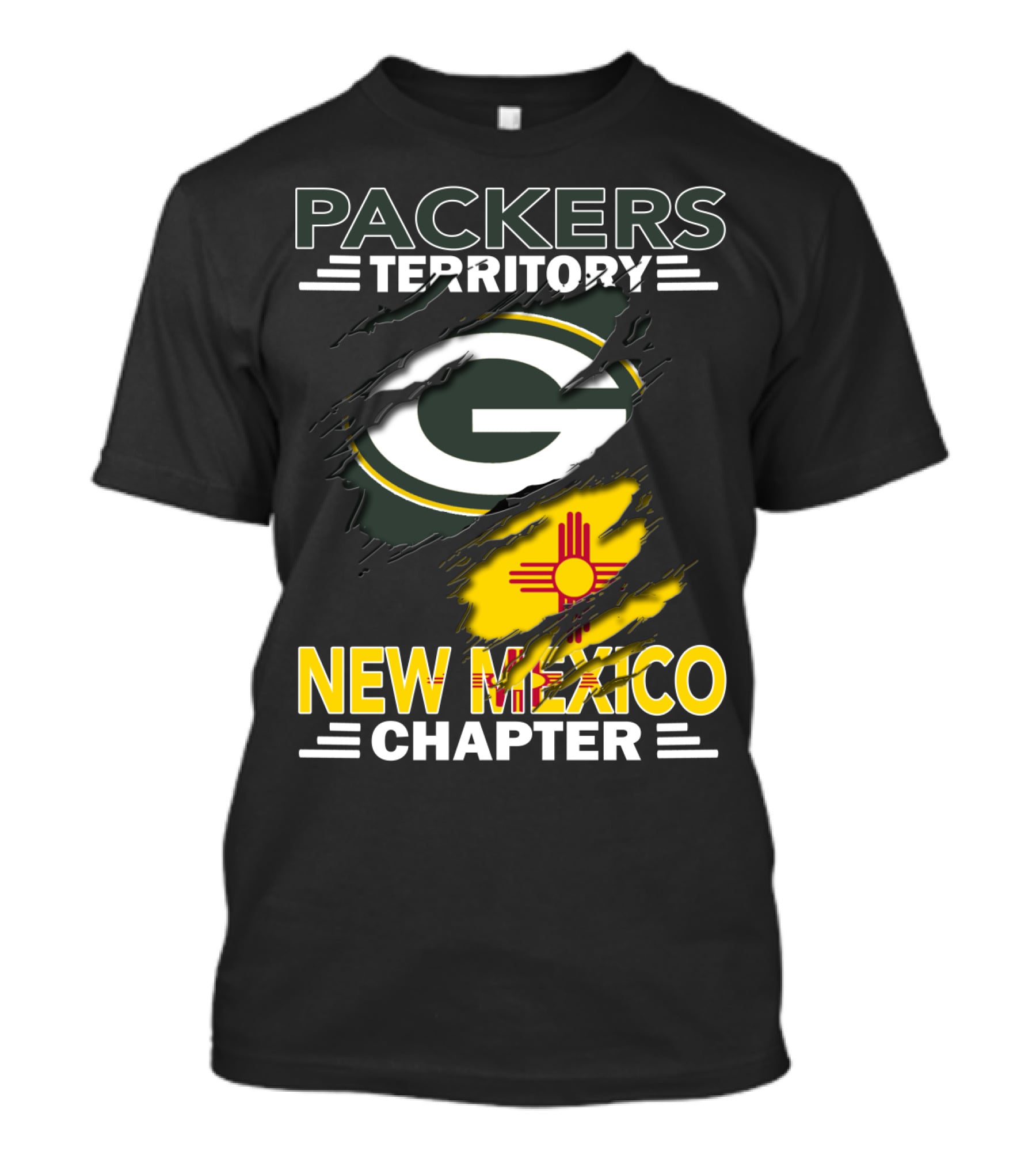 Packers Territory New Mexico Chapter G Logo And Zia T-Shirt