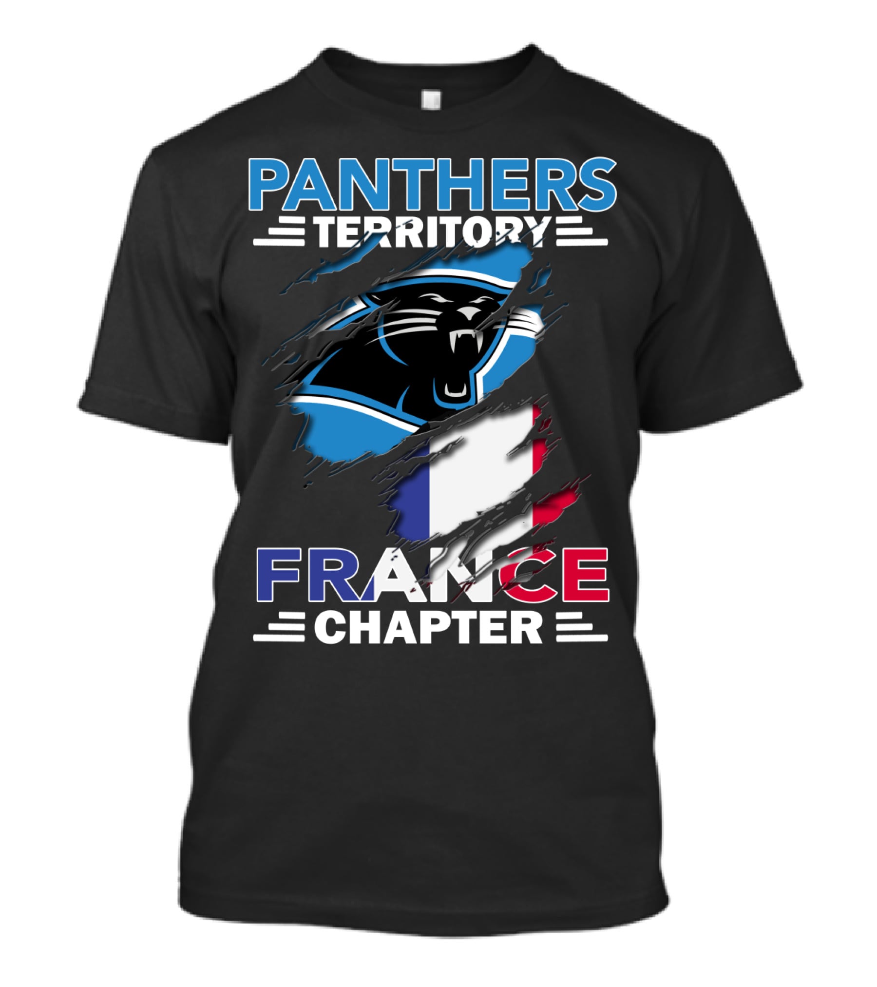 Panthers Territory France Chapter Flag T-Shirt