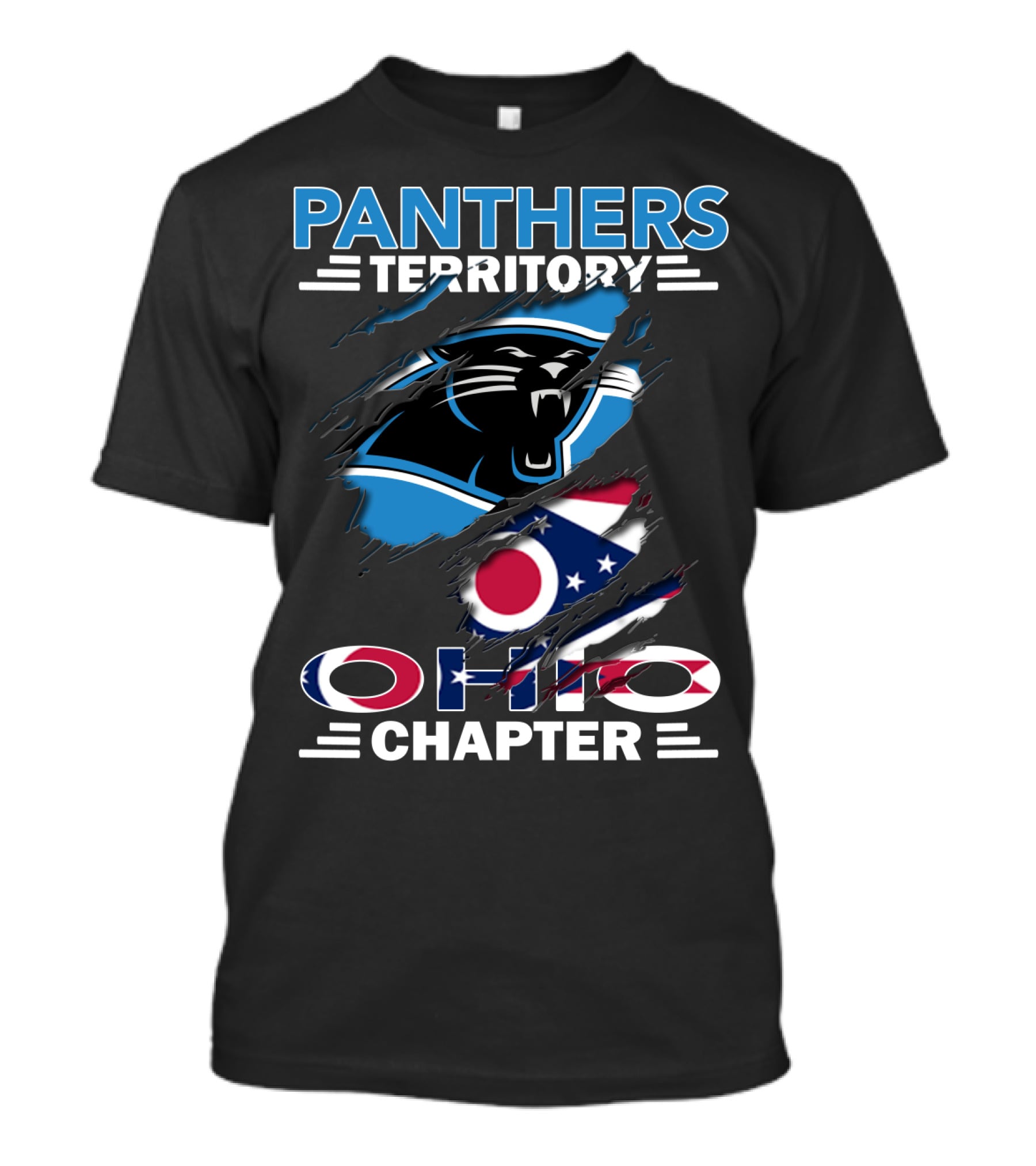 Panthers Territory Ohio Chapter Flag And Logo Combo T-Shirt